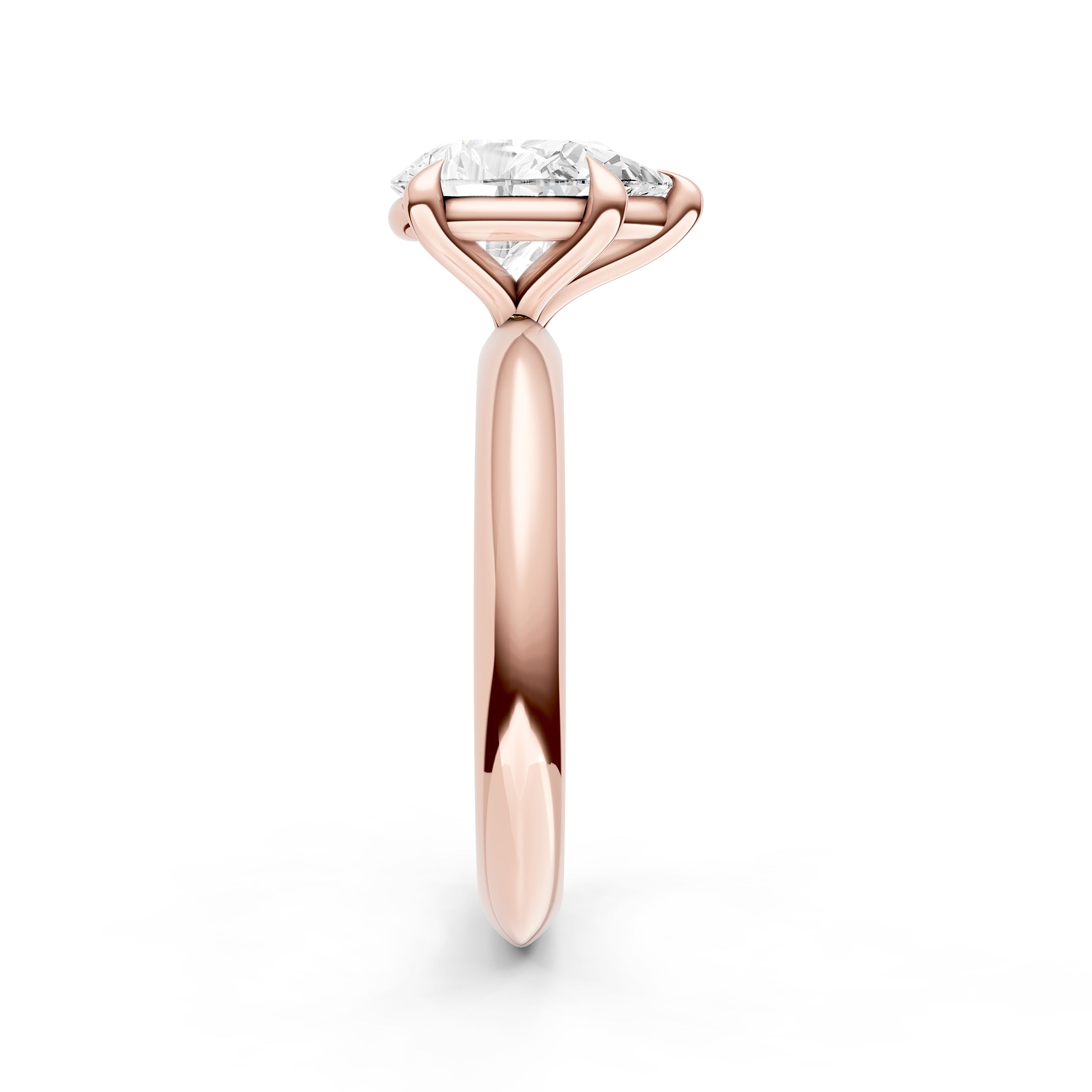 Classic Plain Knife Edge Engagement Ring (Pear Shape) Birmingham Jewelry Engagement Ring Birmingham Jewelry 