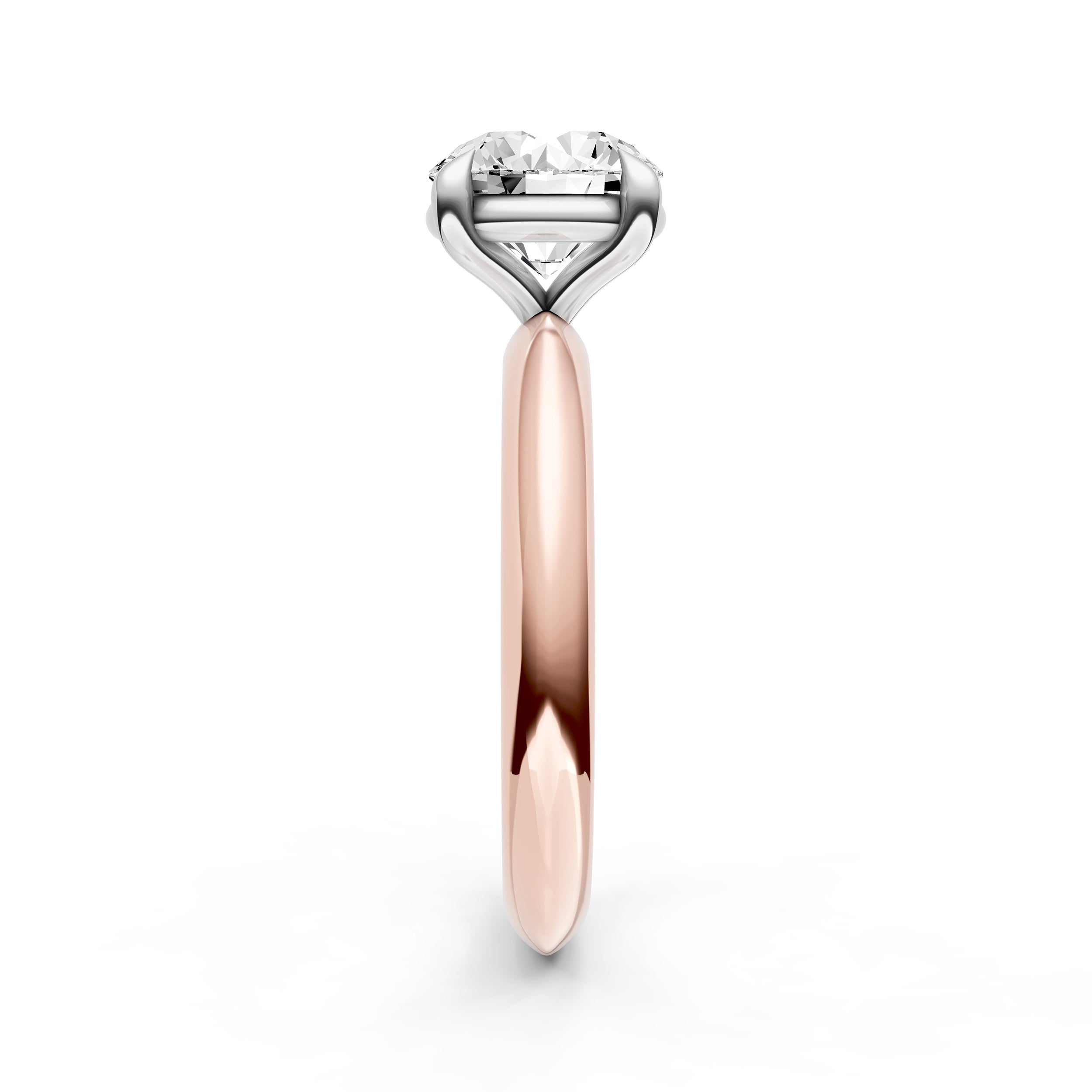 Classic Plain Knife Edge Engagement Ring (Round) Birmingham Jewelry Engagement Ring Birmingham Jewelry 