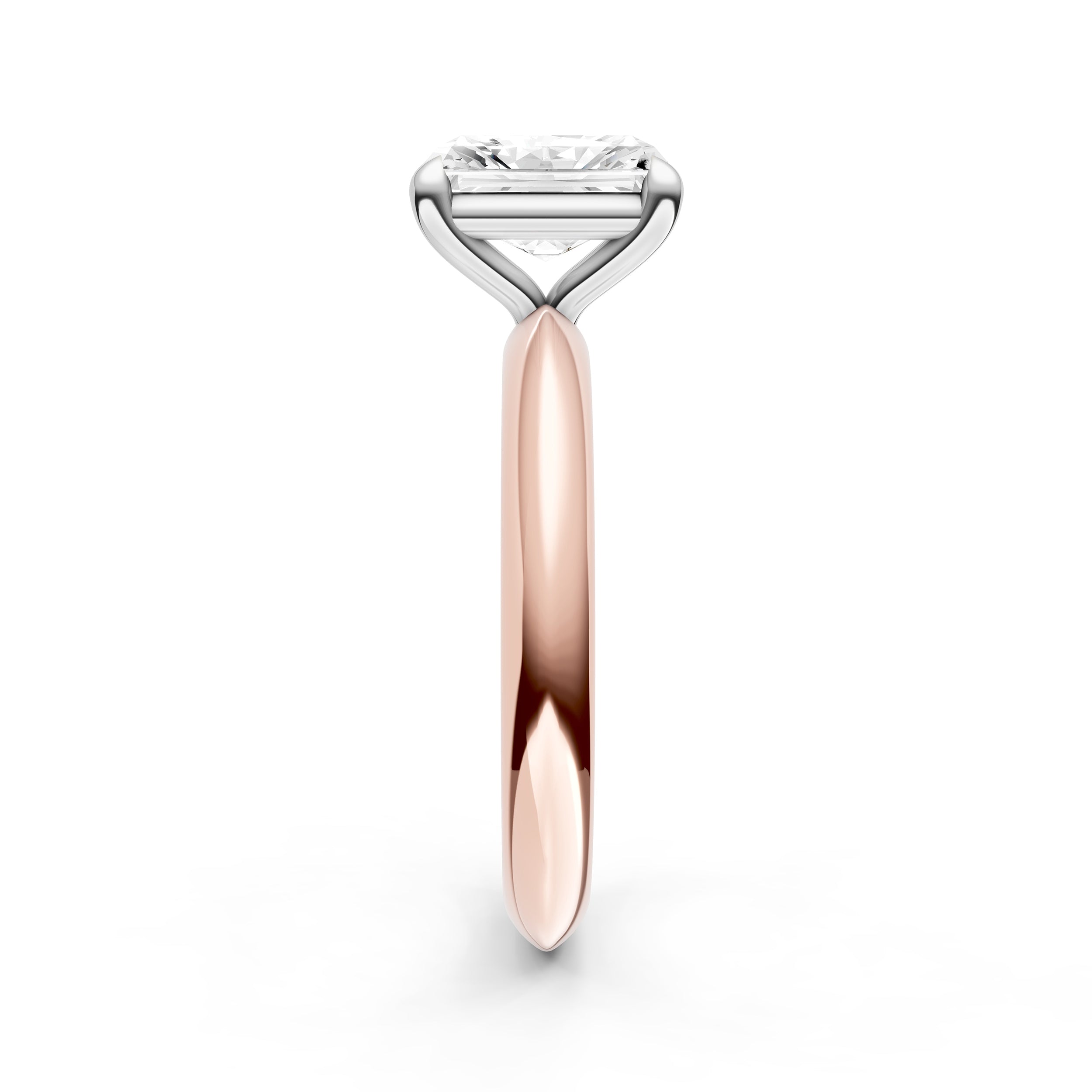 Classic Plain Knife Edge Engagement Ring (Radiant) Birmingham Jewelry Engagement Ring Birmingham Jewelry 