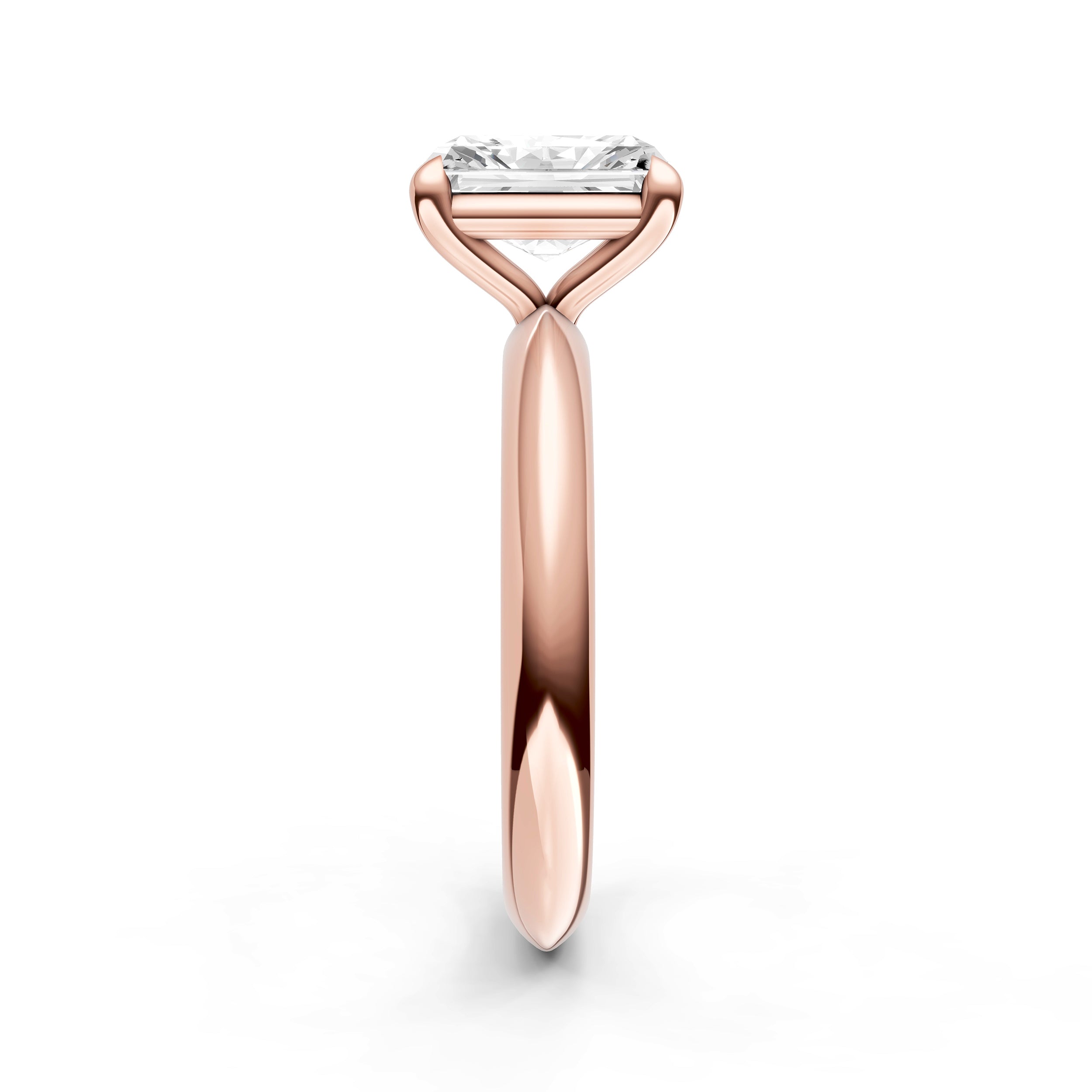 Classic Plain Knife Edge Engagement Ring (Radiant) Birmingham Jewelry Engagement Ring Birmingham Jewelry 