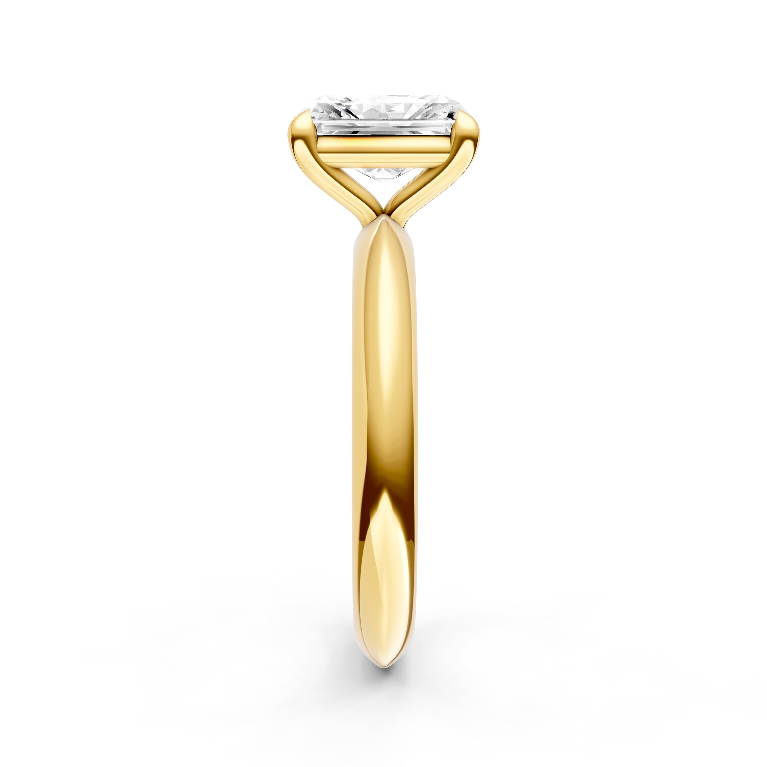Classic Plain Knife Edge Engagement Ring (Radiant) Birmingham Jewelry Engagement Ring Birmingham Jewelry 
