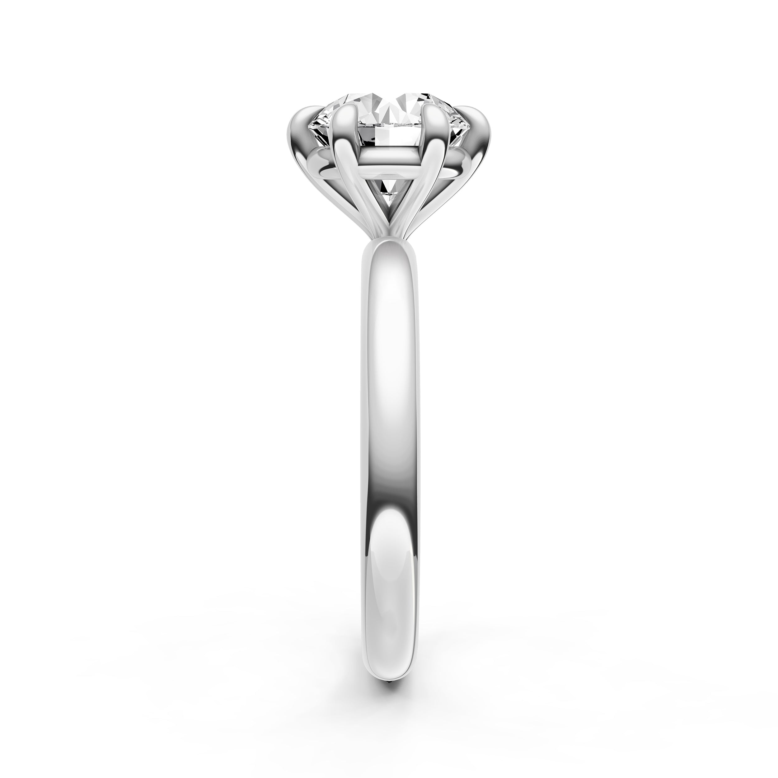 Classic 6-Prong Basket Engagement Ring (Round) Birmingham Jewelry Engagement Ring Birmingham Jewelry 