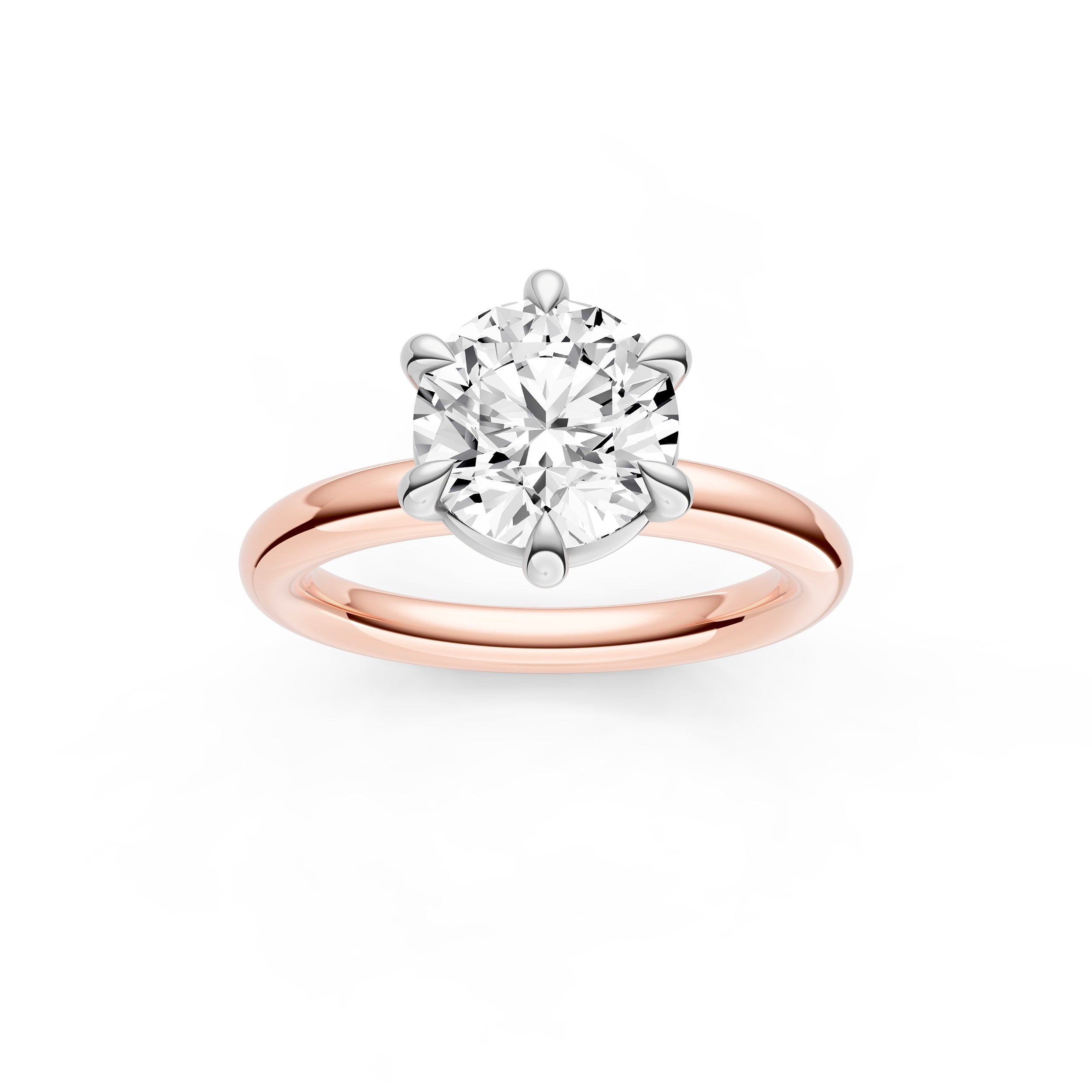 Classic 6-Prong Basket Engagement Ring (Round) Birmingham Jewelry Engagement Ring Birmingham Jewelry 