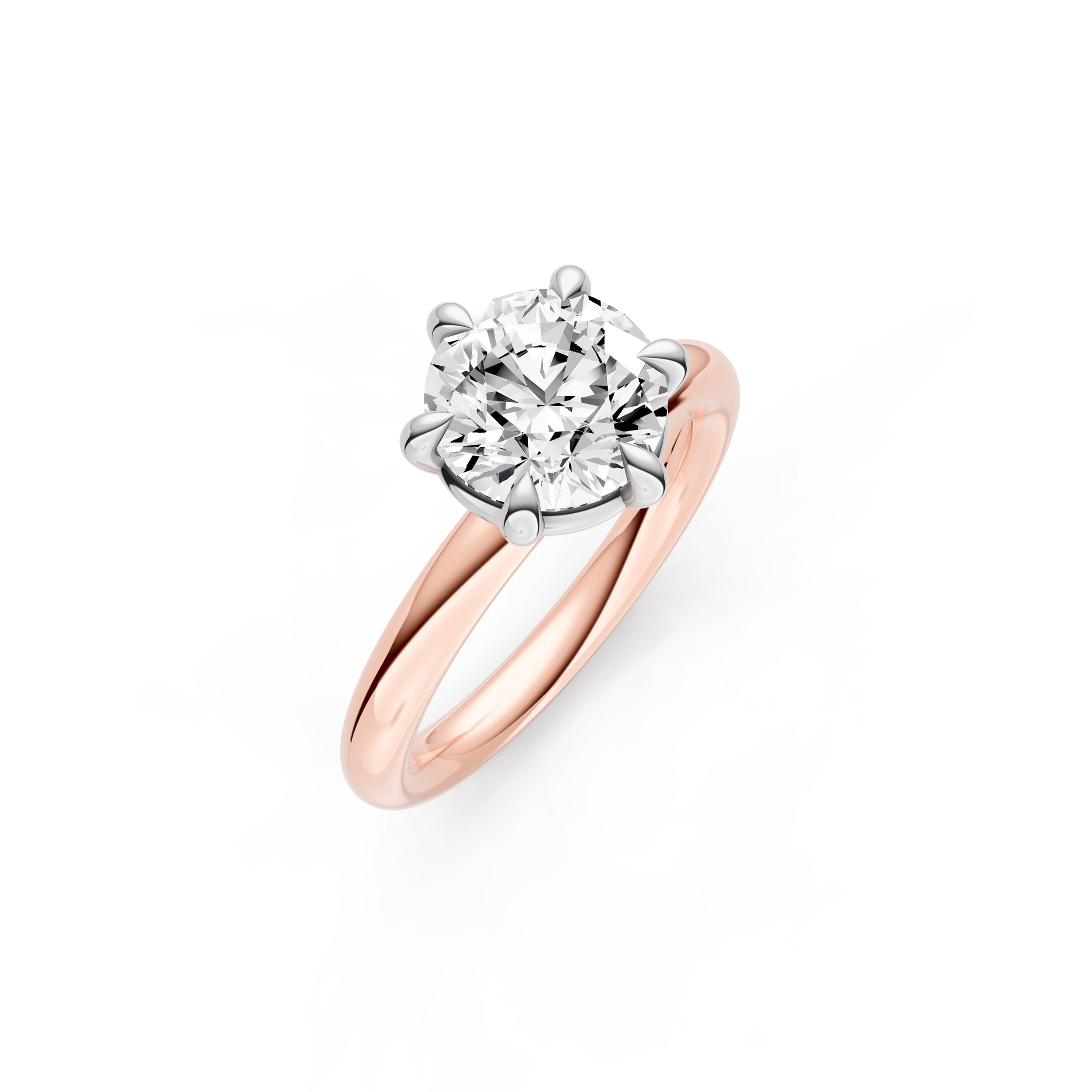 Classic 6-Prong Basket Engagement Ring (Round) Birmingham Jewelry Engagement Ring Birmingham Jewelry 
