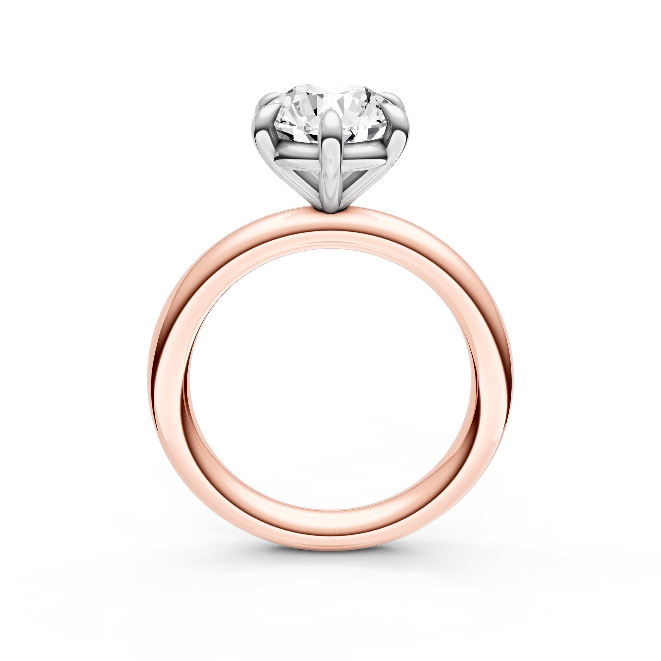 Classic 6-Prong Basket Engagement Ring (Round) Birmingham Jewelry Engagement Ring Birmingham Jewelry 