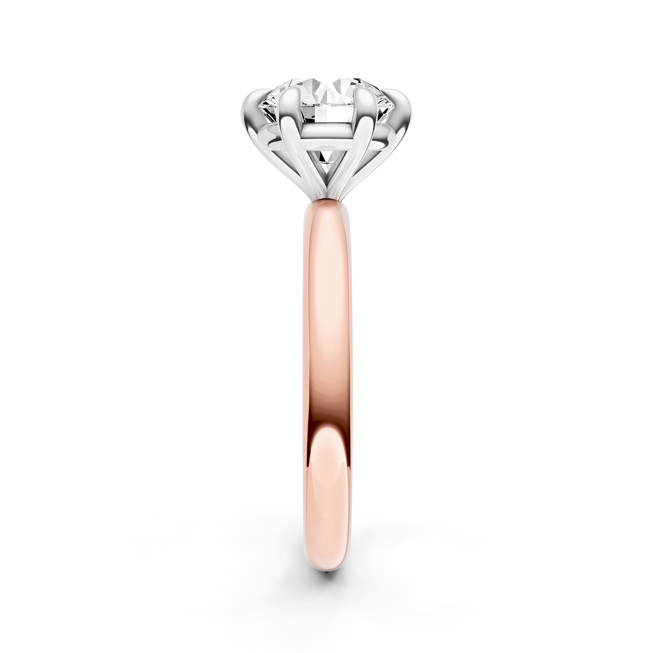 Classic 6-Prong Basket Engagement Ring (Round) Birmingham Jewelry Engagement Ring Birmingham Jewelry 