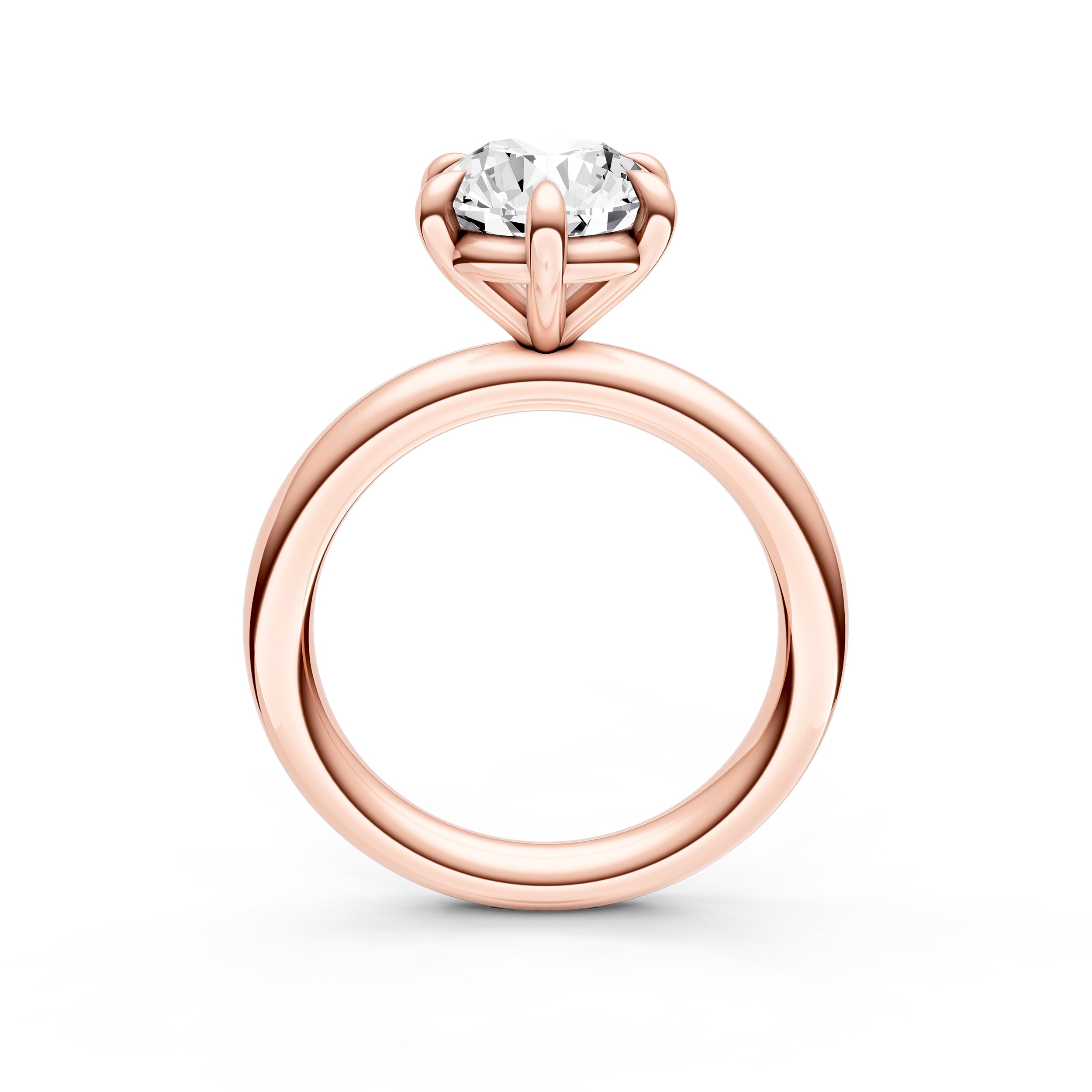 Classic 6-Prong Basket Engagement Ring (Round) Birmingham Jewelry Engagement Ring Birmingham Jewelry 