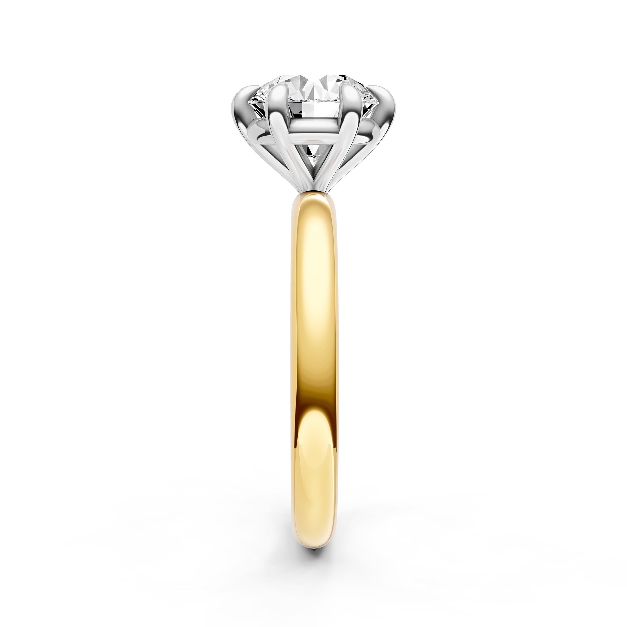Classic 6-Prong Basket Engagement Ring (Round) Birmingham Jewelry Engagement Ring Birmingham Jewelry 