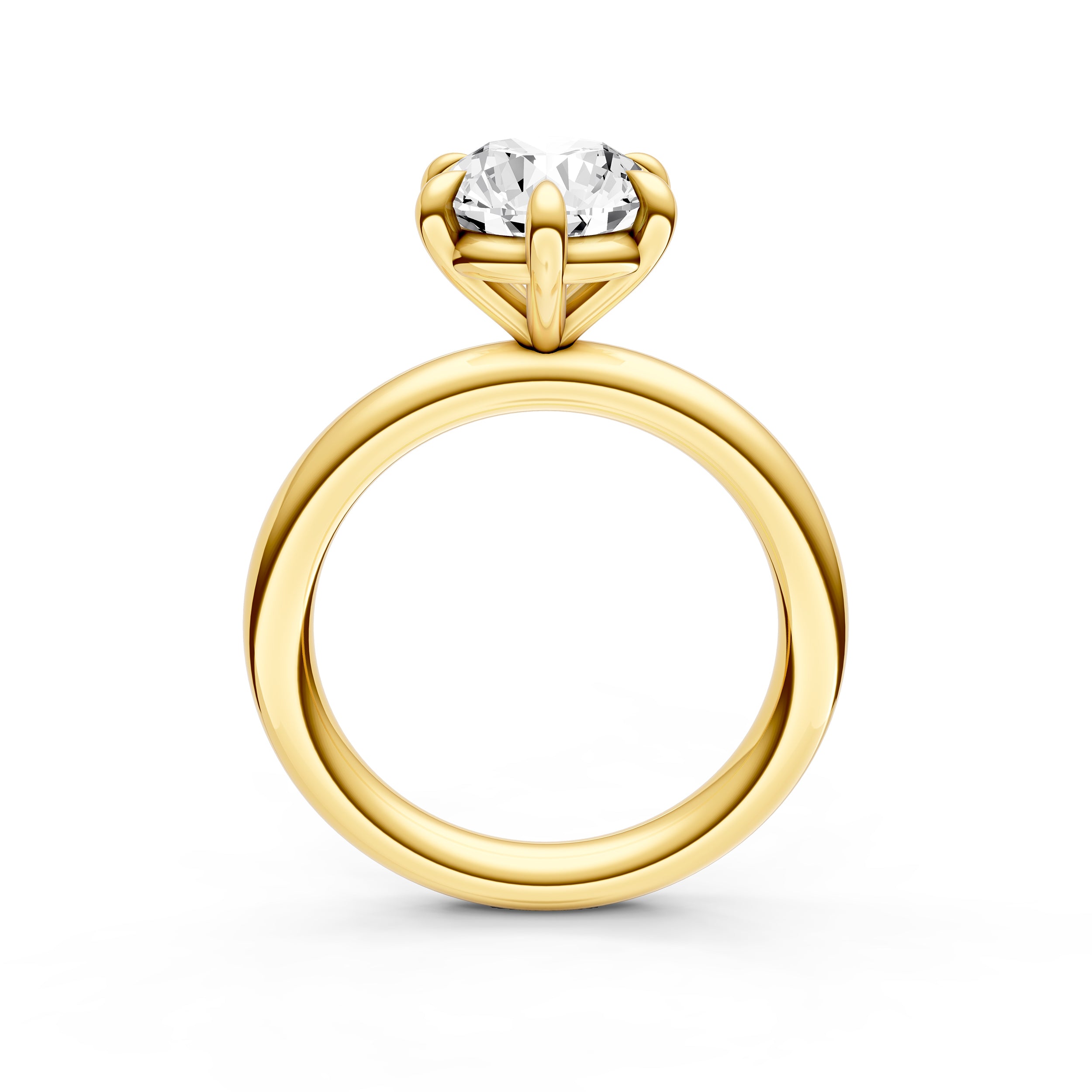 Classic 6-Prong Basket Engagement Ring (Round) Birmingham Jewelry Engagement Ring Birmingham Jewelry 