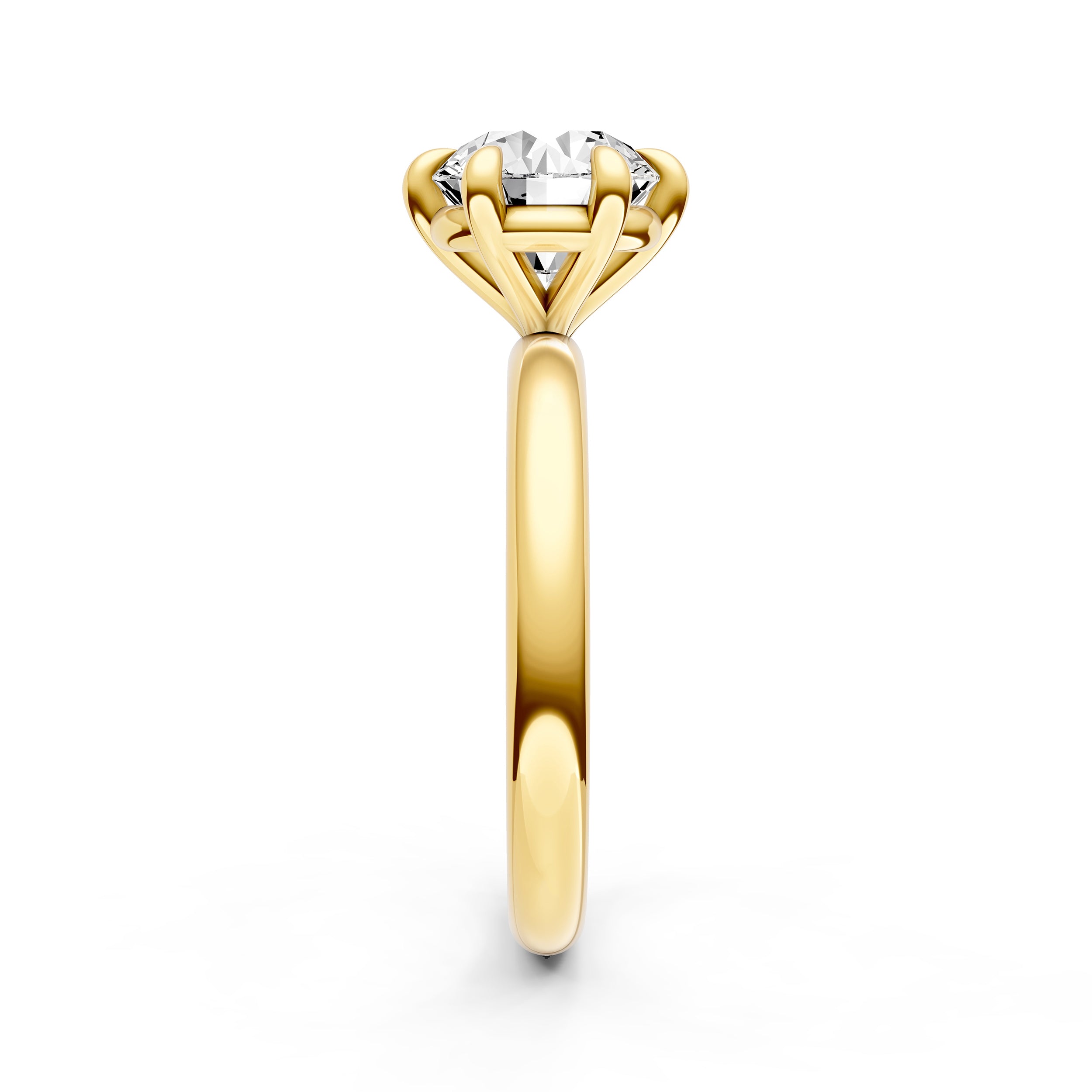 Classic 6-Prong Basket Engagement Ring (Round) Birmingham Jewelry Engagement Ring Birmingham Jewelry 