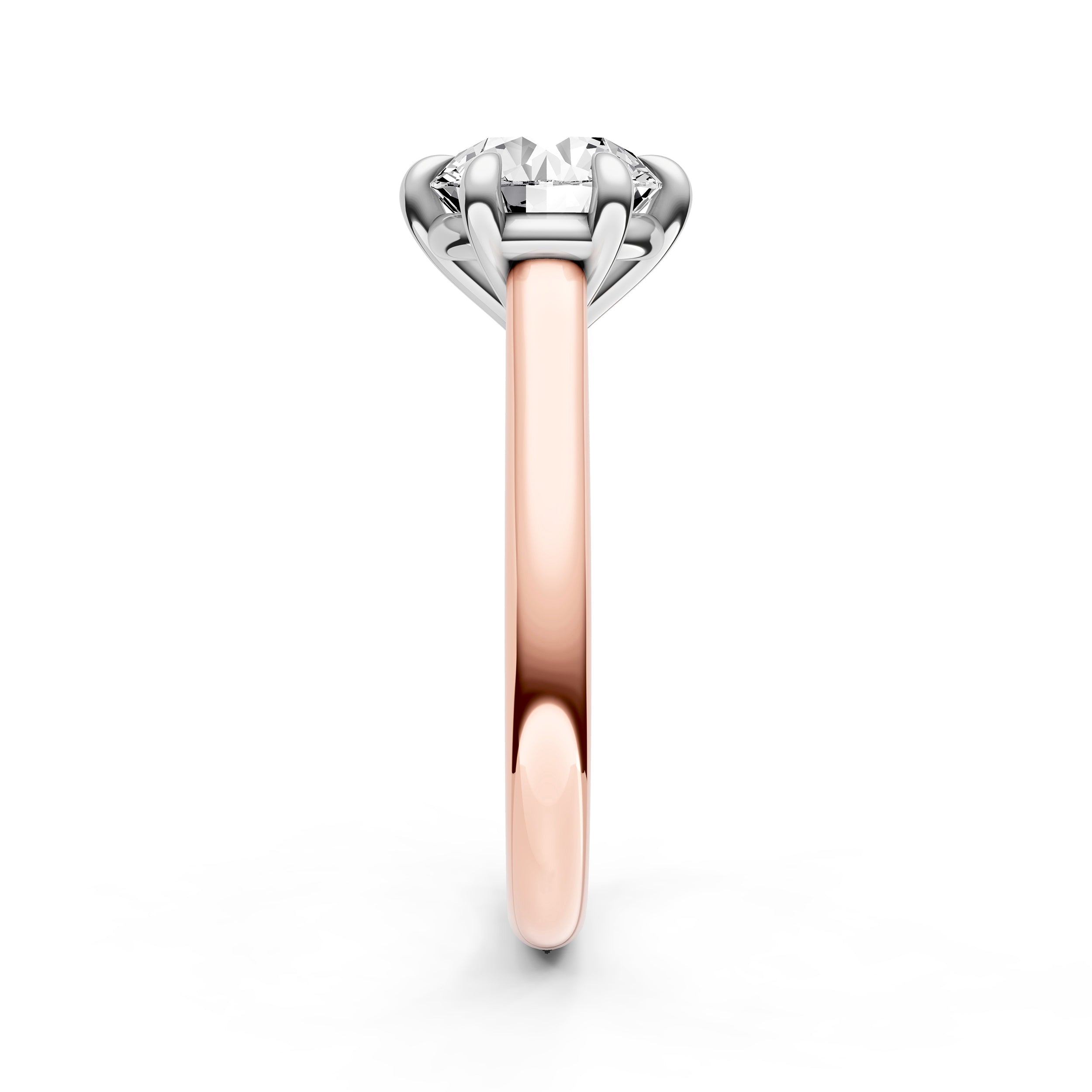Cathedral 6-prong Basket Engagement Ring (Round) Birmingham Jewelry Engagement Ring Birmingham Jewelry 