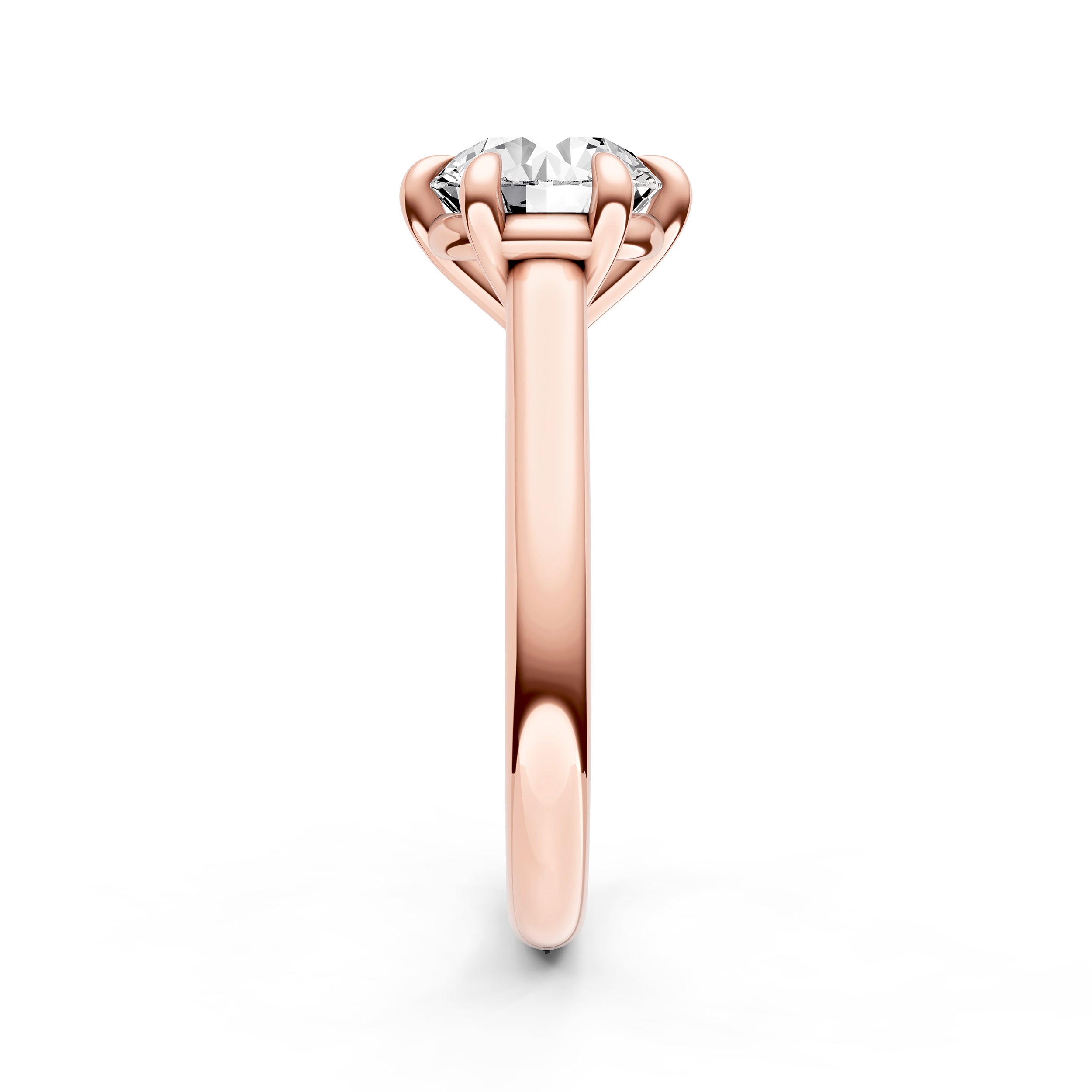 Cathedral 6-prong Basket Engagement Ring (Round) Birmingham Jewelry Engagement Ring Birmingham Jewelry 