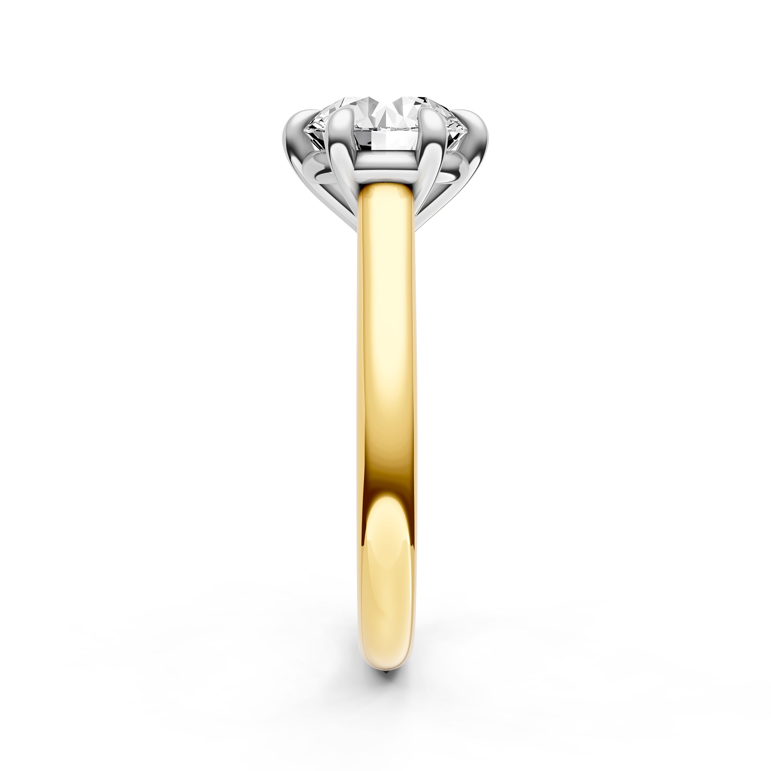Cathedral 6-prong Basket Engagement Ring (Round) Birmingham Jewelry Engagement Ring Birmingham Jewelry 