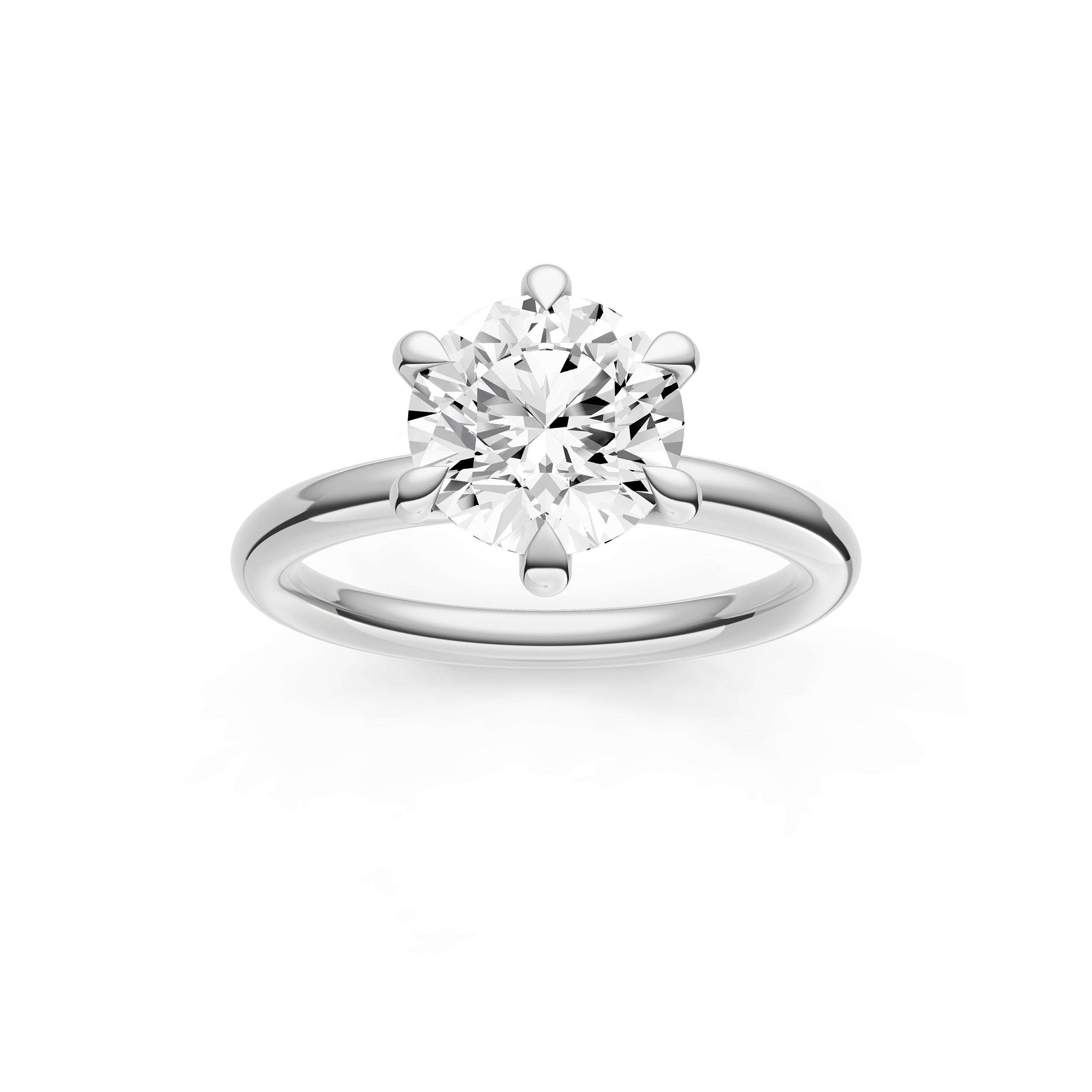 Classic Diamond Prong Engagement Ring (Round) Birmingham Jewelry Engagement Ring Birmingham Jewelry 