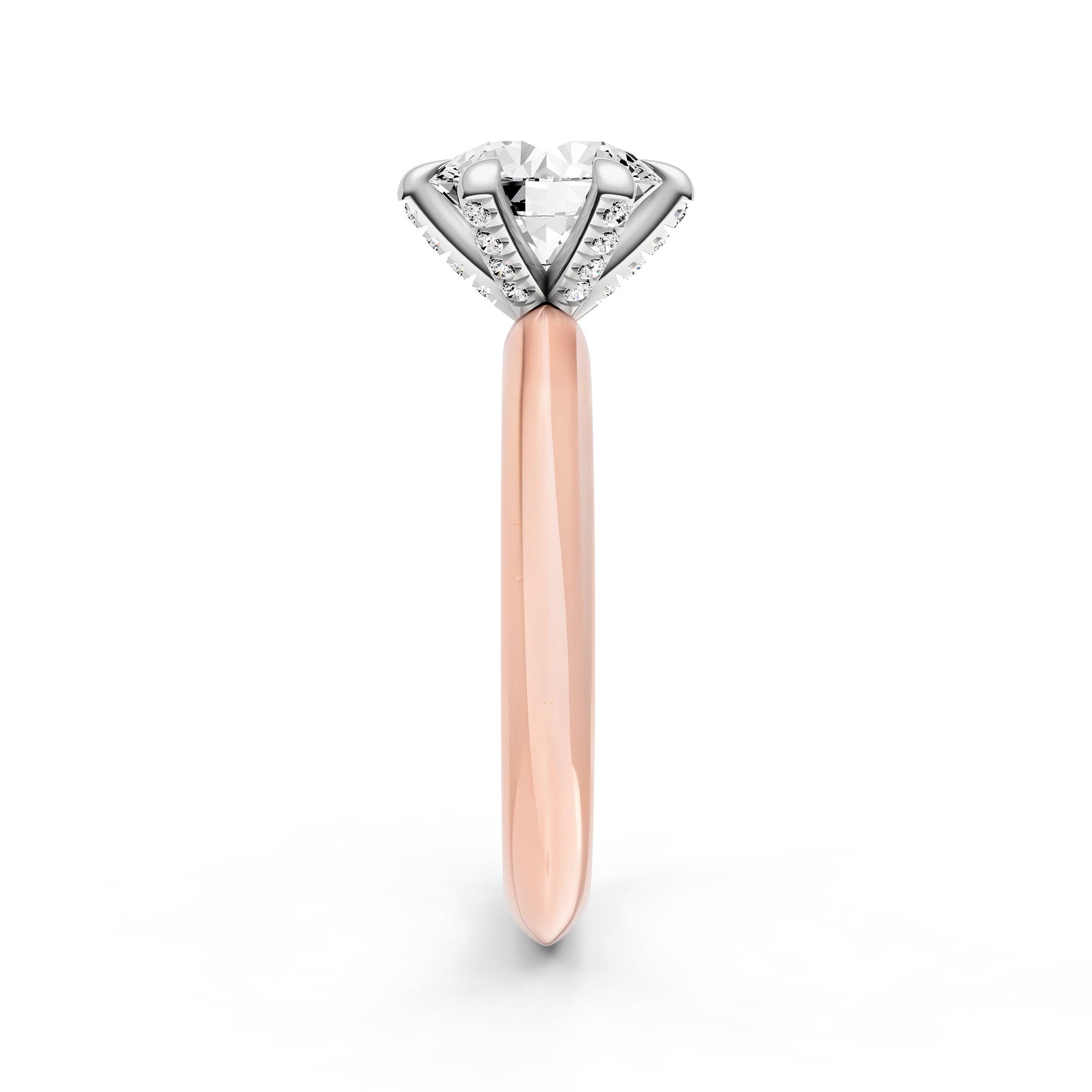 Knife Edge Diamond Prong Engagement Ring (Round) Birmingham Jewelry Engagement Ring Birmingham Jewelry 