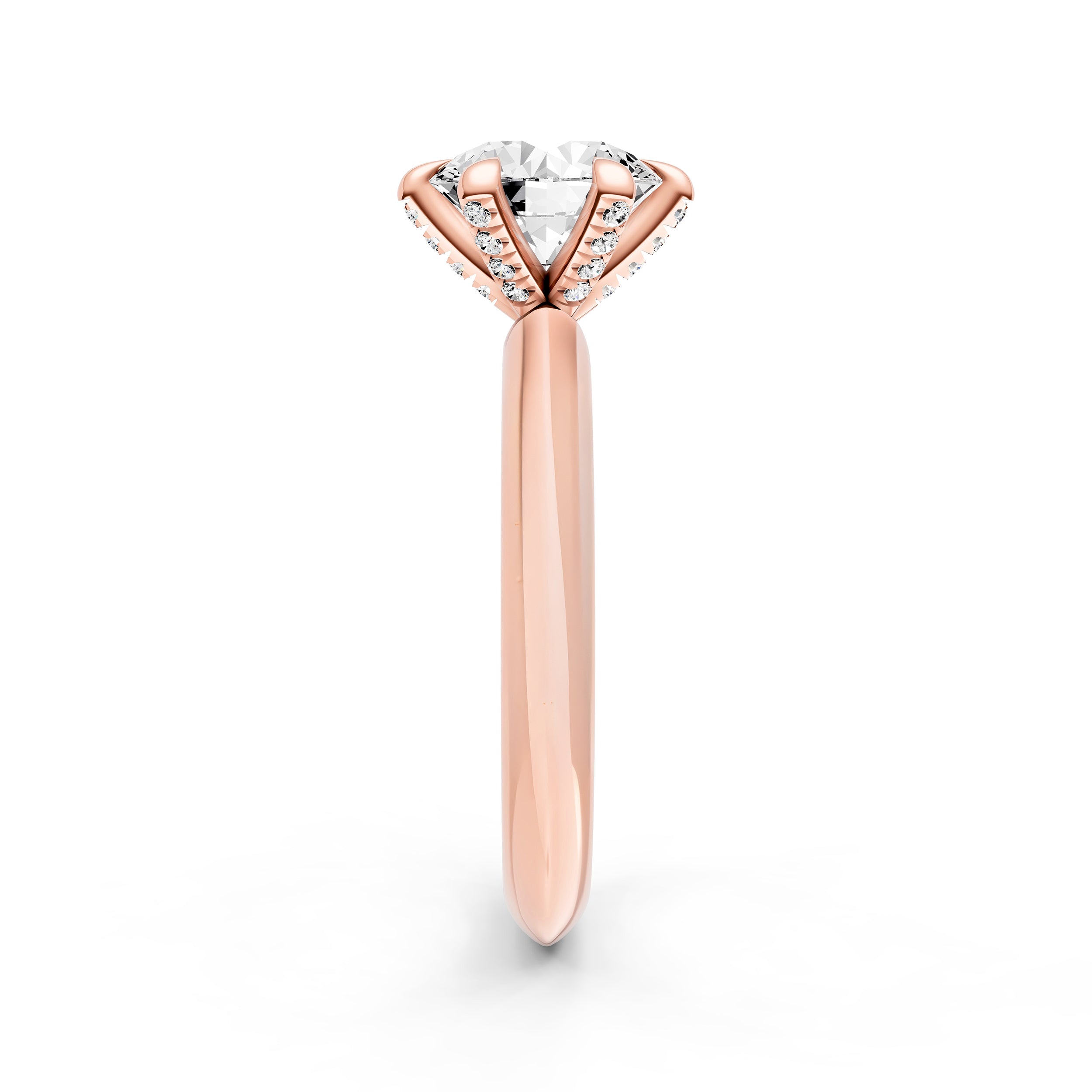 Knife Edge Diamond Prong Engagement Ring (Round) Birmingham Jewelry Engagement Ring Birmingham Jewelry 