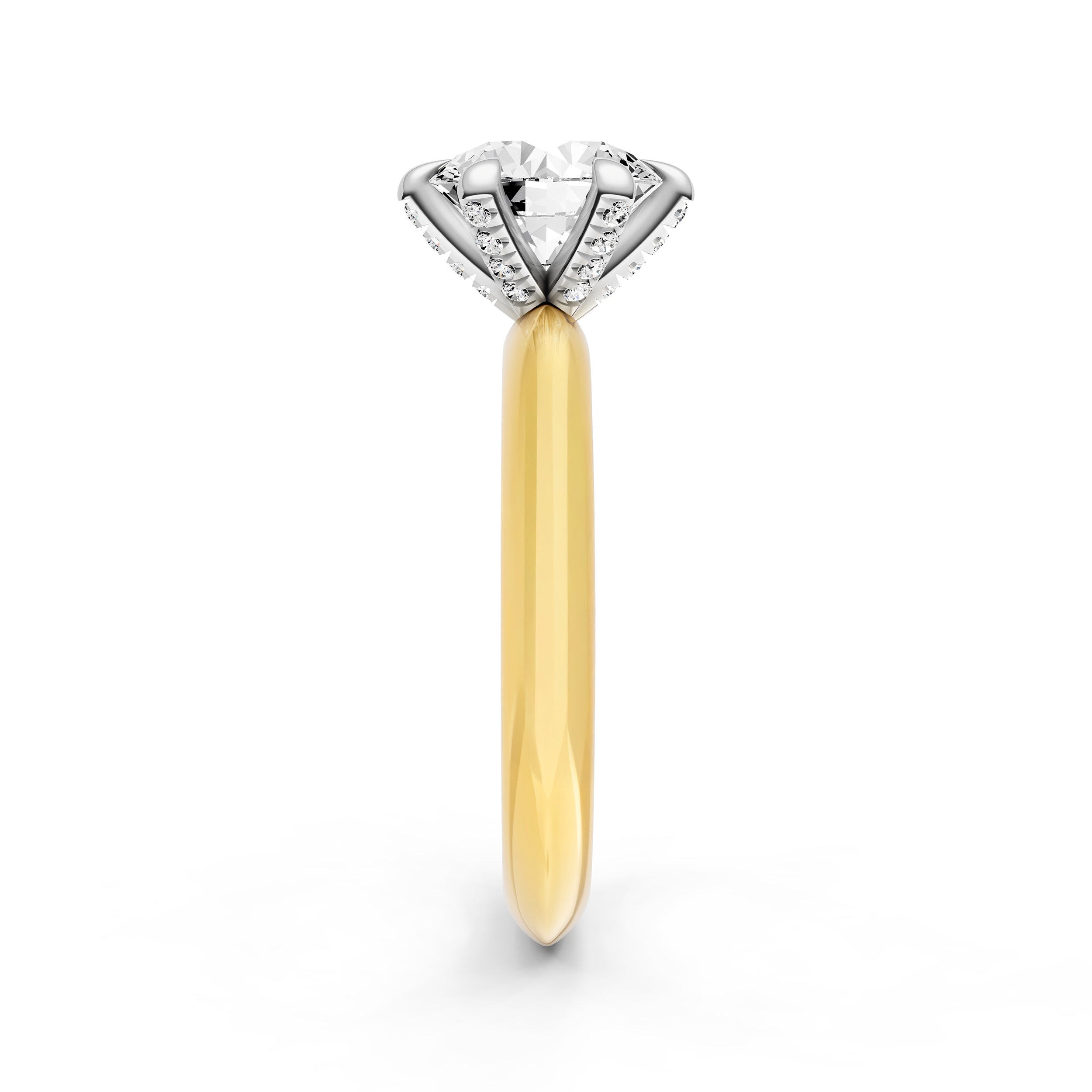Knife Edge Diamond Prong Engagement Ring (Round) Birmingham Jewelry Engagement Ring Birmingham Jewelry 