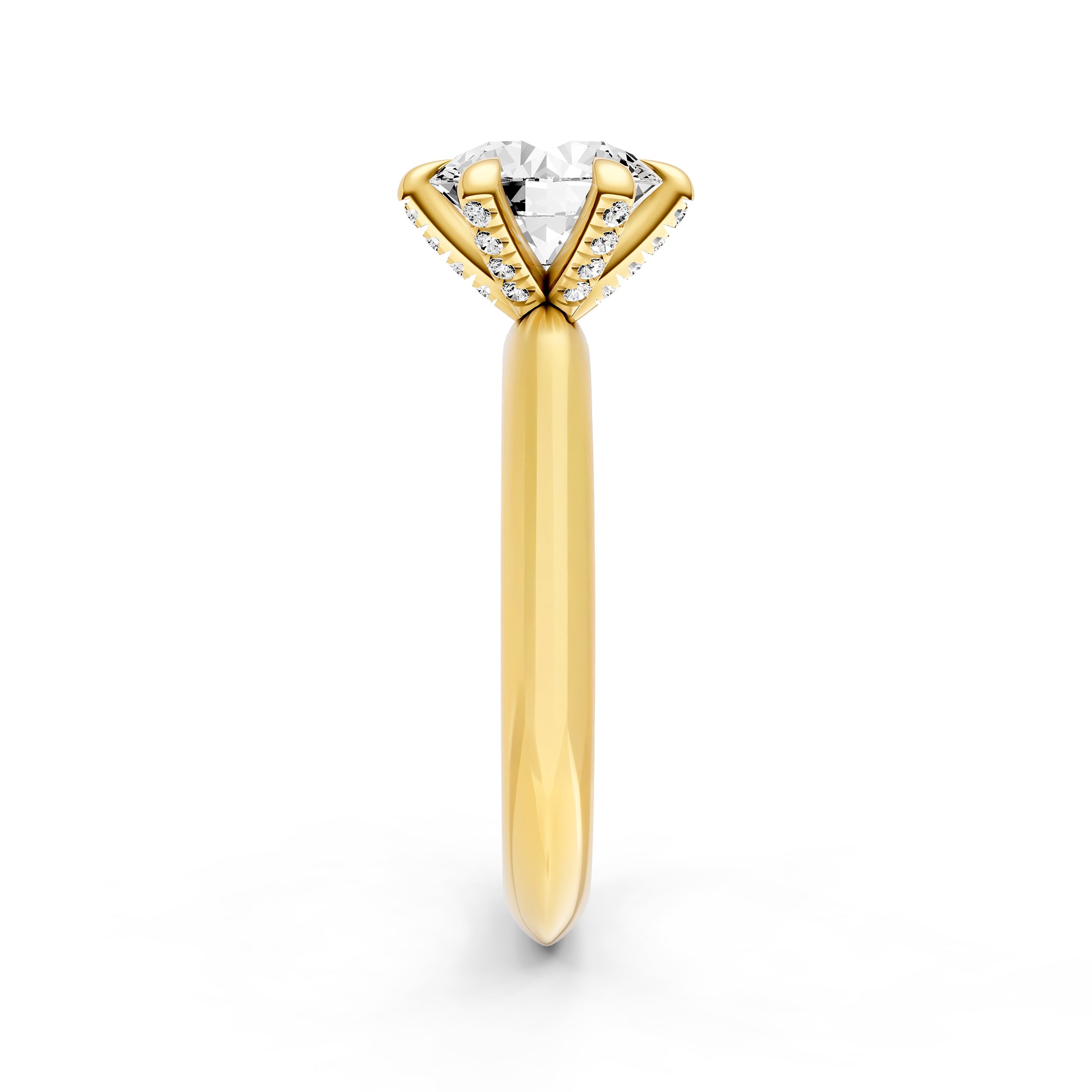 Knife Edge Diamond Prong Engagement Ring (Round) Birmingham Jewelry Engagement Ring Birmingham Jewelry 