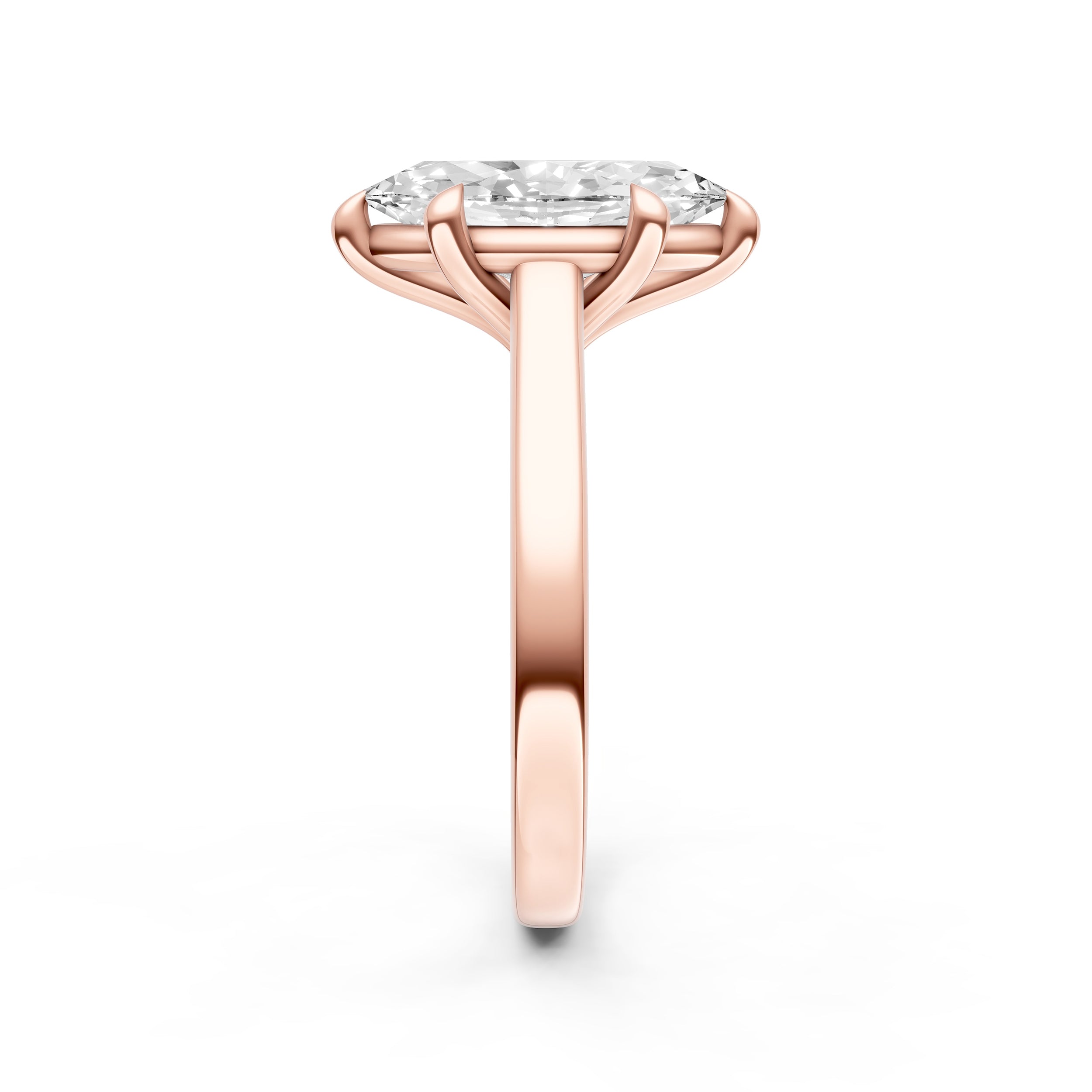 Diamond Accent Cathedral Basket Engagement Ring (Marquise) Birmingham Jewelry Engagement Ring Birmingham Jewelry 