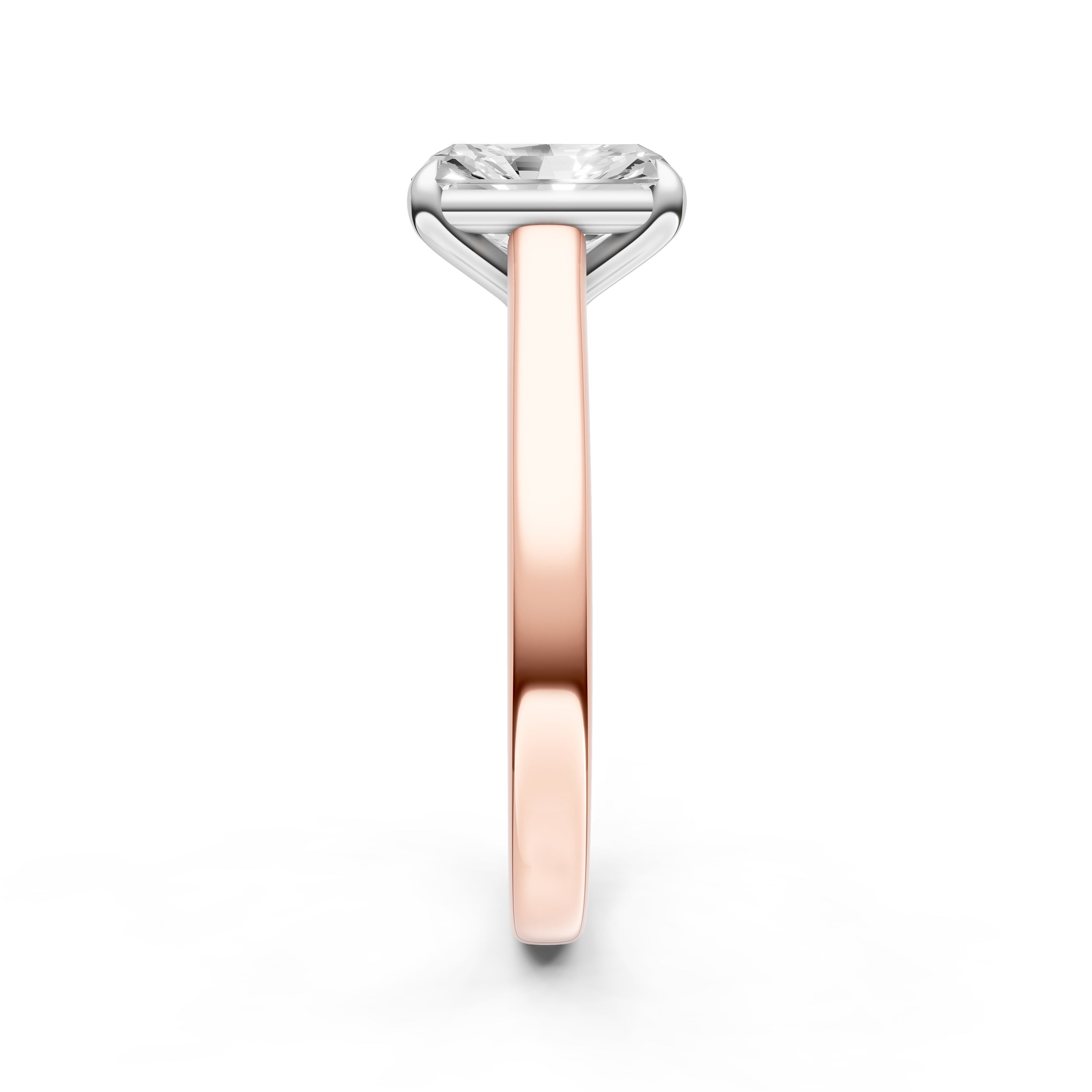 Diamond Accent Cathedral Basket Engagement Ring (Radiant) Birmingham Jewelry Engagement Ring Birmingham Jewelry 