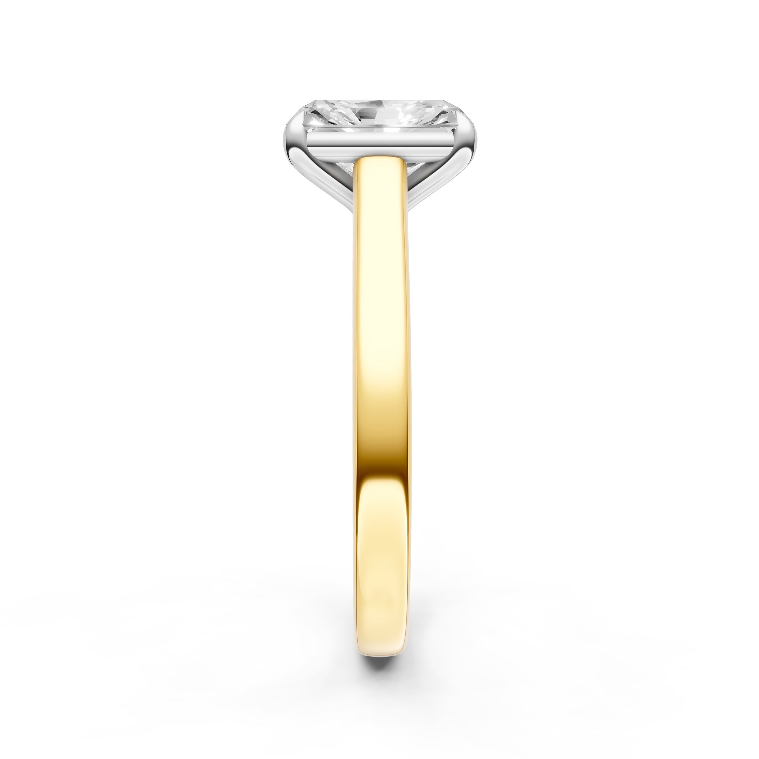 Diamond Accent Cathedral Basket Engagement Ring (Radiant) Birmingham Jewelry Engagement Ring Birmingham Jewelry 