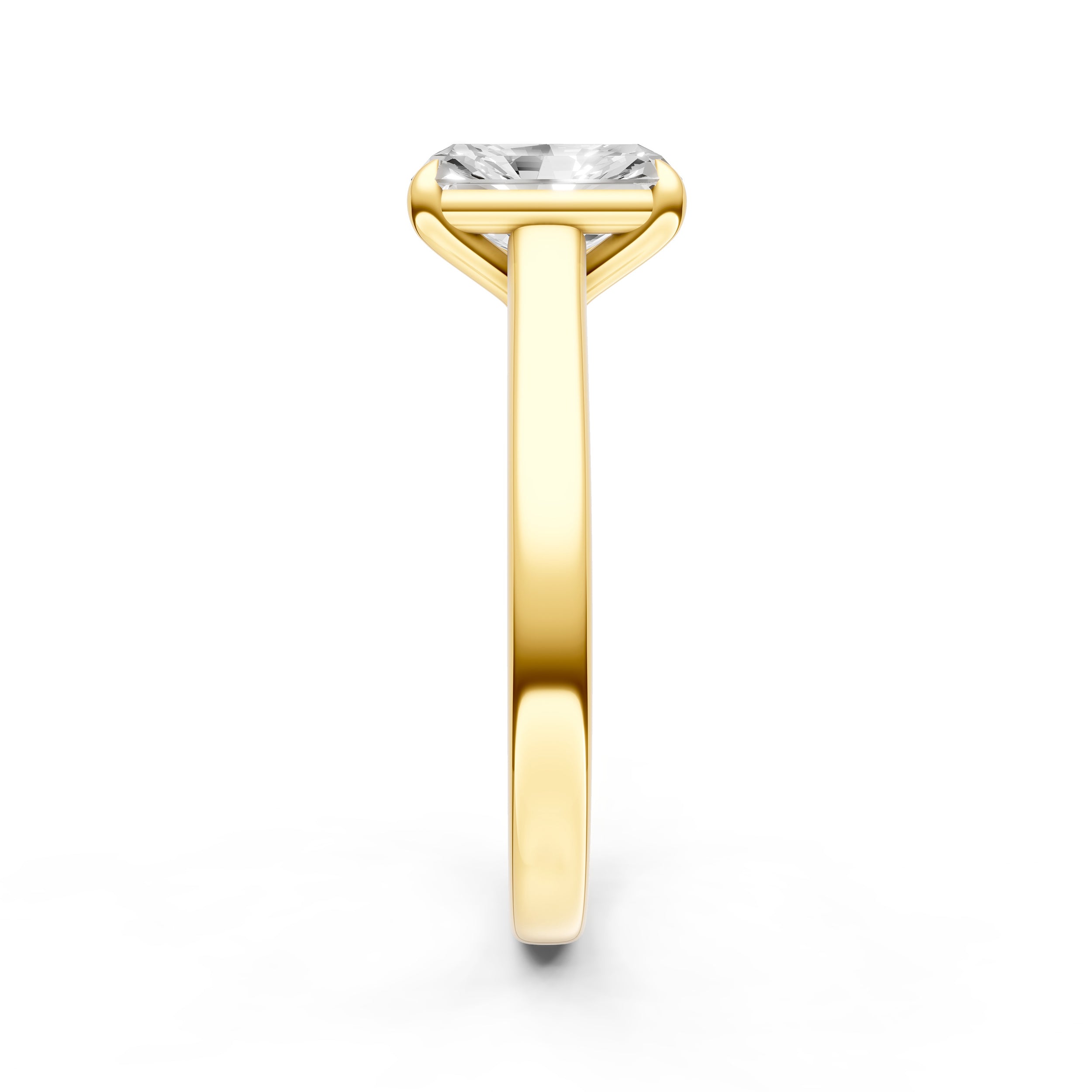 Diamond Accent Cathedral Basket Engagement Ring (Radiant) Birmingham Jewelry Engagement Ring Birmingham Jewelry 