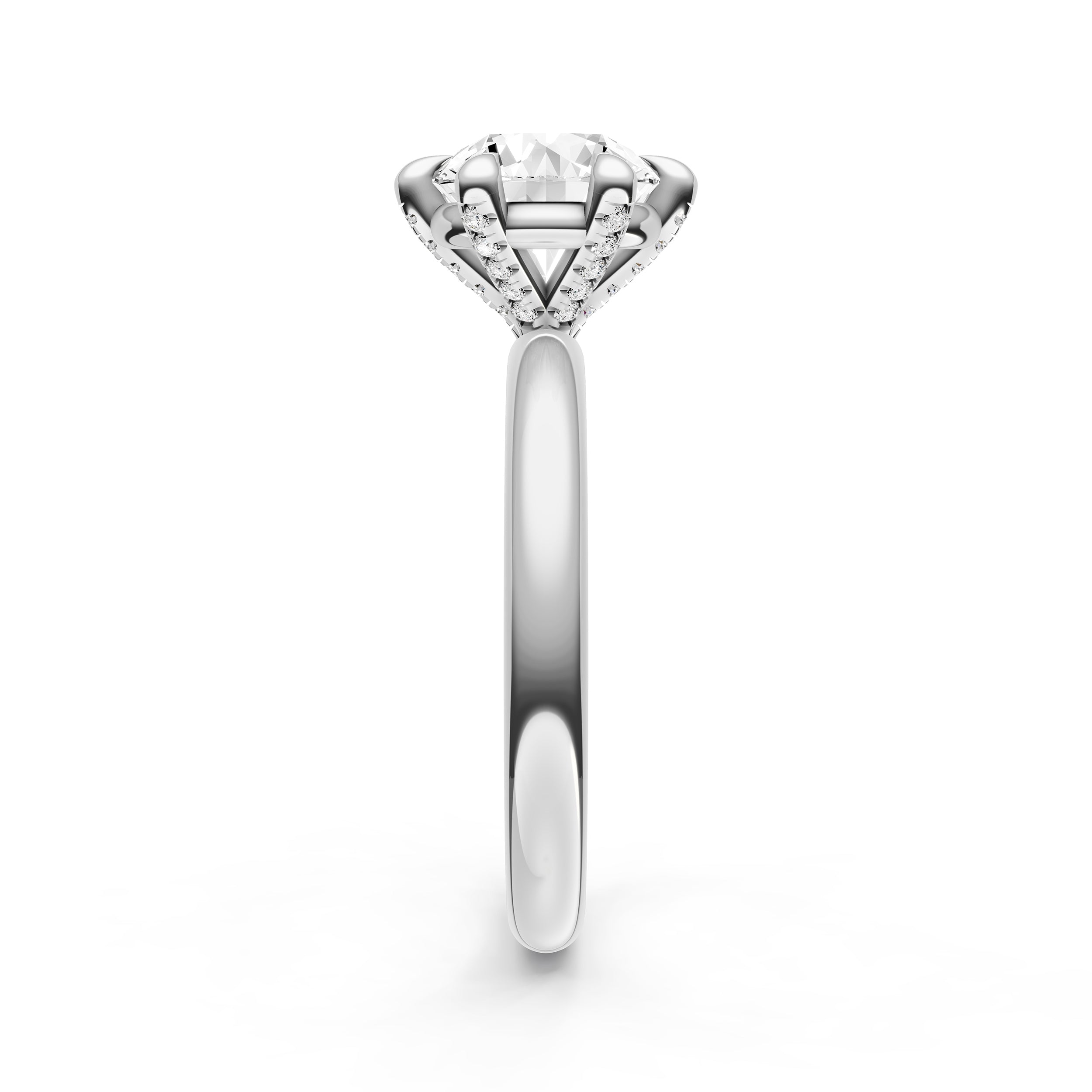 Classic Diamond Prong Basket Engagement Ring (Round) Birmingham Jewelry Engagement Ring Birmingham Jewelry 