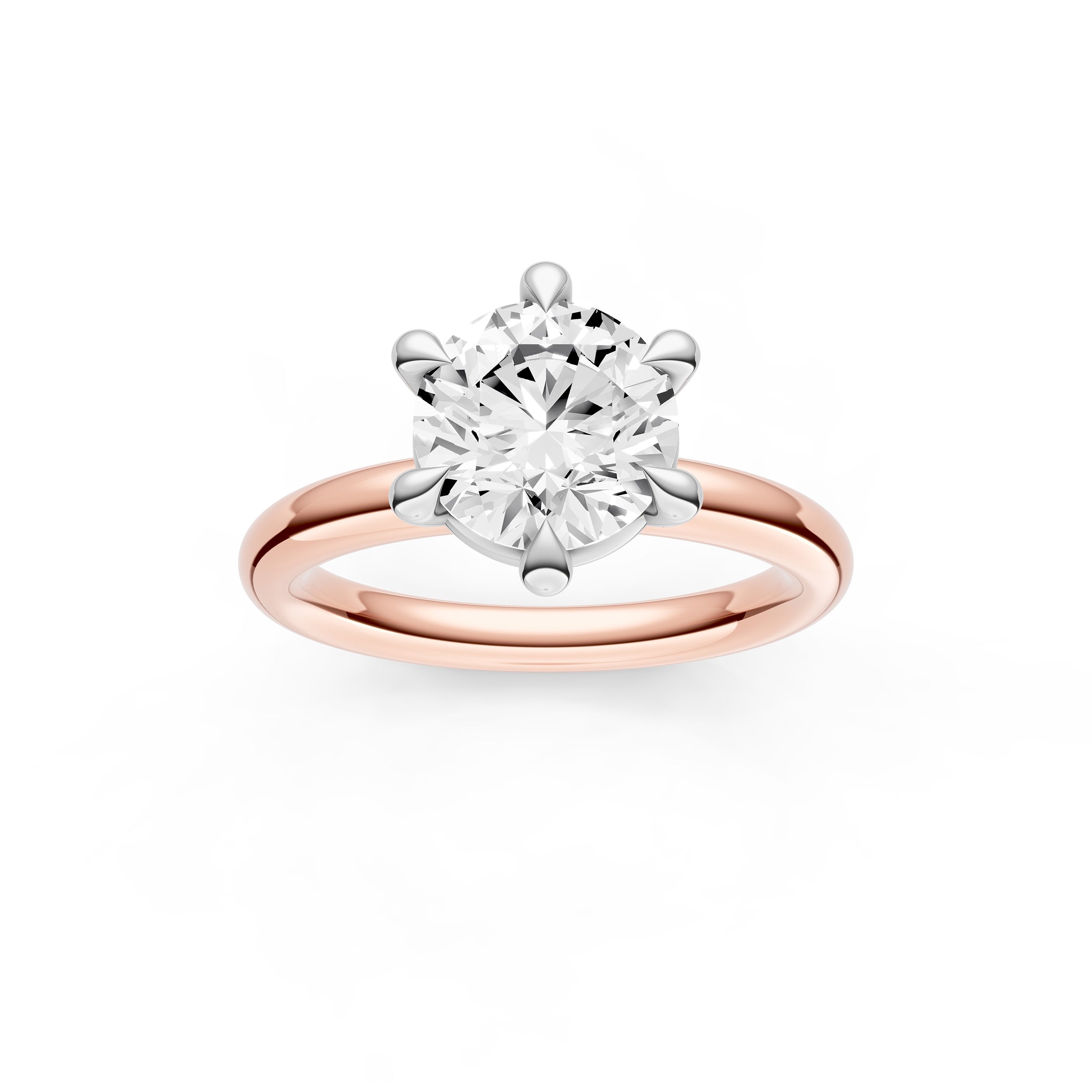 Classic Diamond Prong Basket Engagement Ring (Round) Birmingham Jewelry Engagement Ring Birmingham Jewelry 