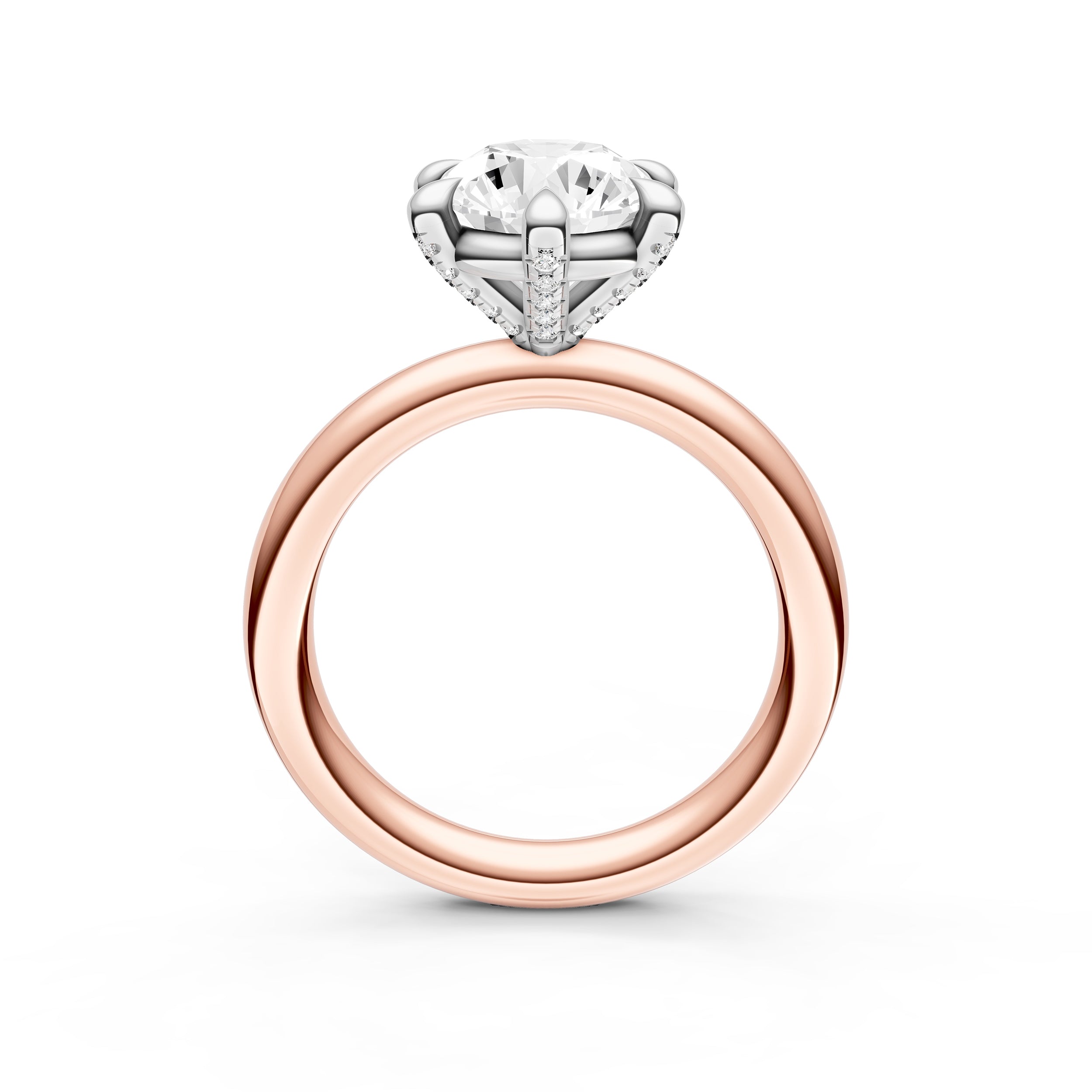 Classic Diamond Prong Basket Engagement Ring (Round) Birmingham Jewelry Engagement Ring Birmingham Jewelry 