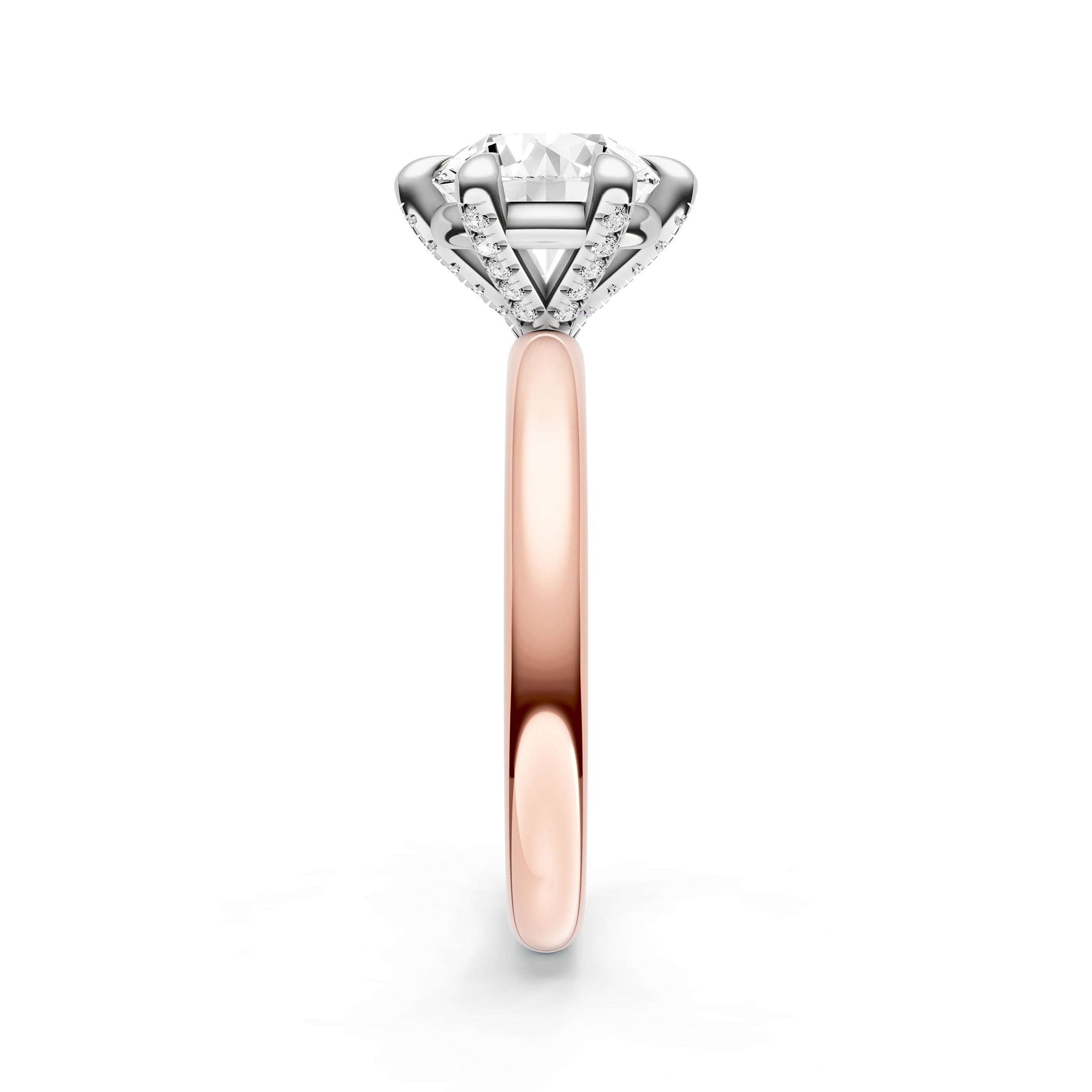 Classic Diamond Prong Basket Engagement Ring (Round) Birmingham Jewelry Engagement Ring Birmingham Jewelry 