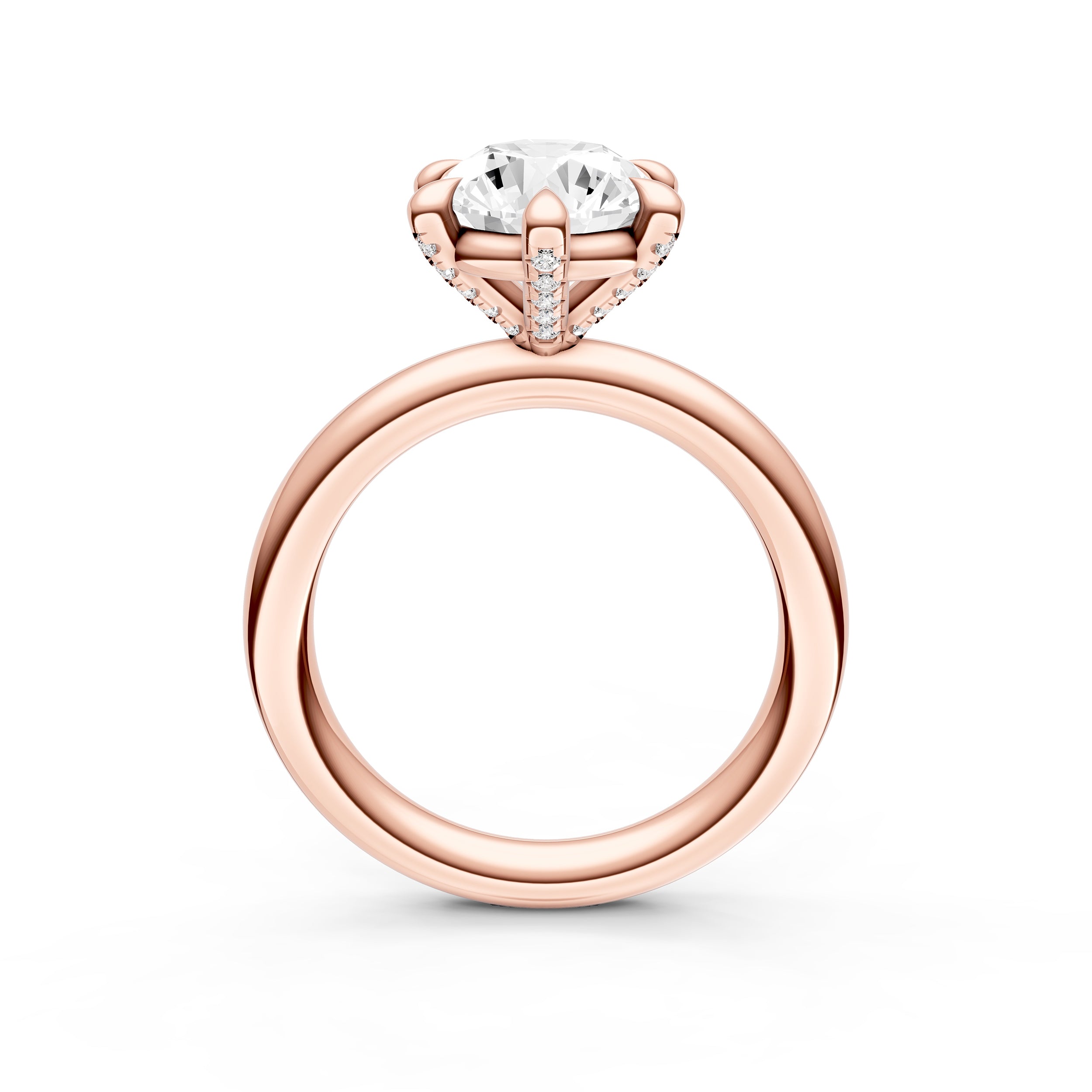 Classic Diamond Prong Basket Engagement Ring (Round) Birmingham Jewelry Engagement Ring Birmingham Jewelry 