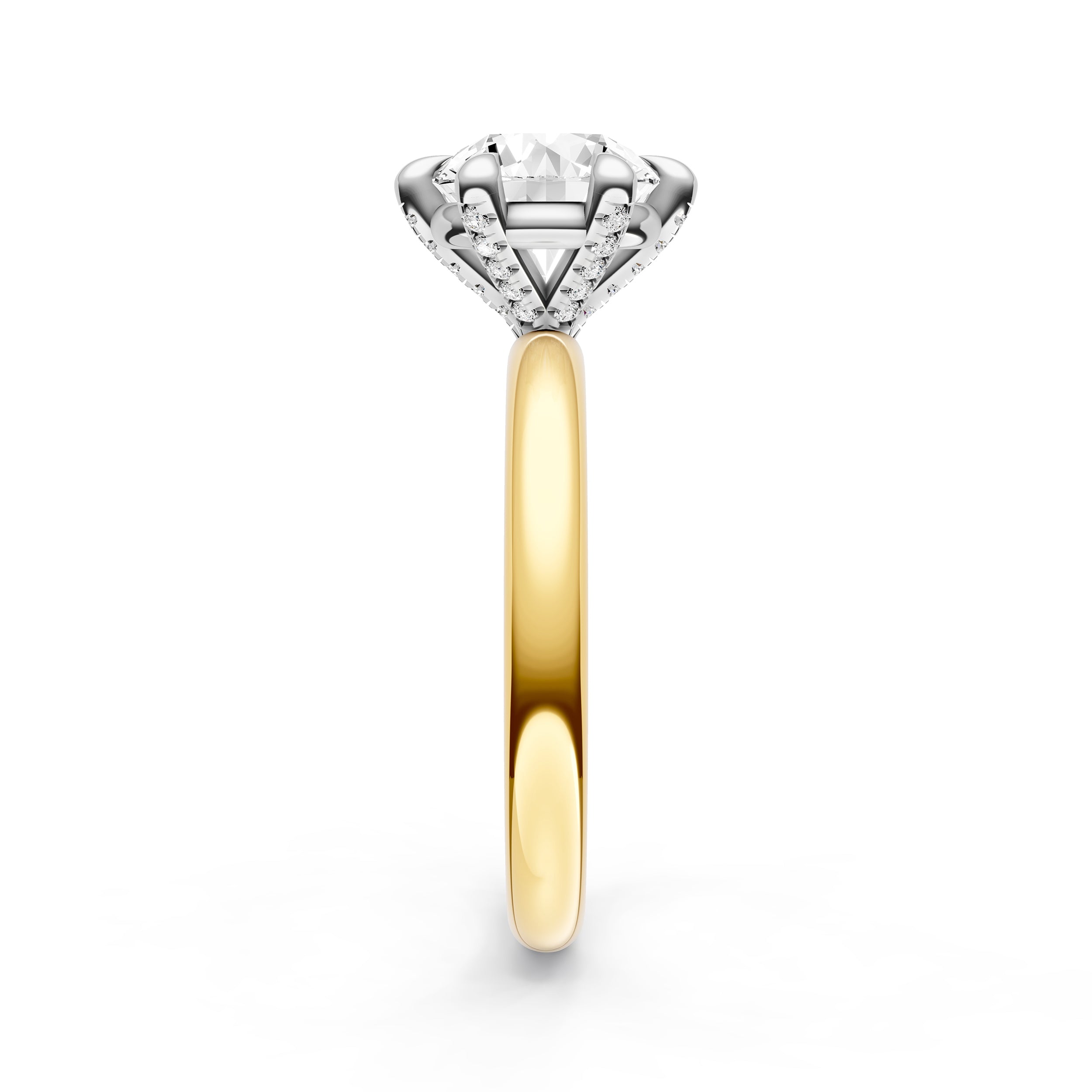 Classic Diamond Prong Basket Engagement Ring (Round) Birmingham Jewelry Engagement Ring Birmingham Jewelry 
