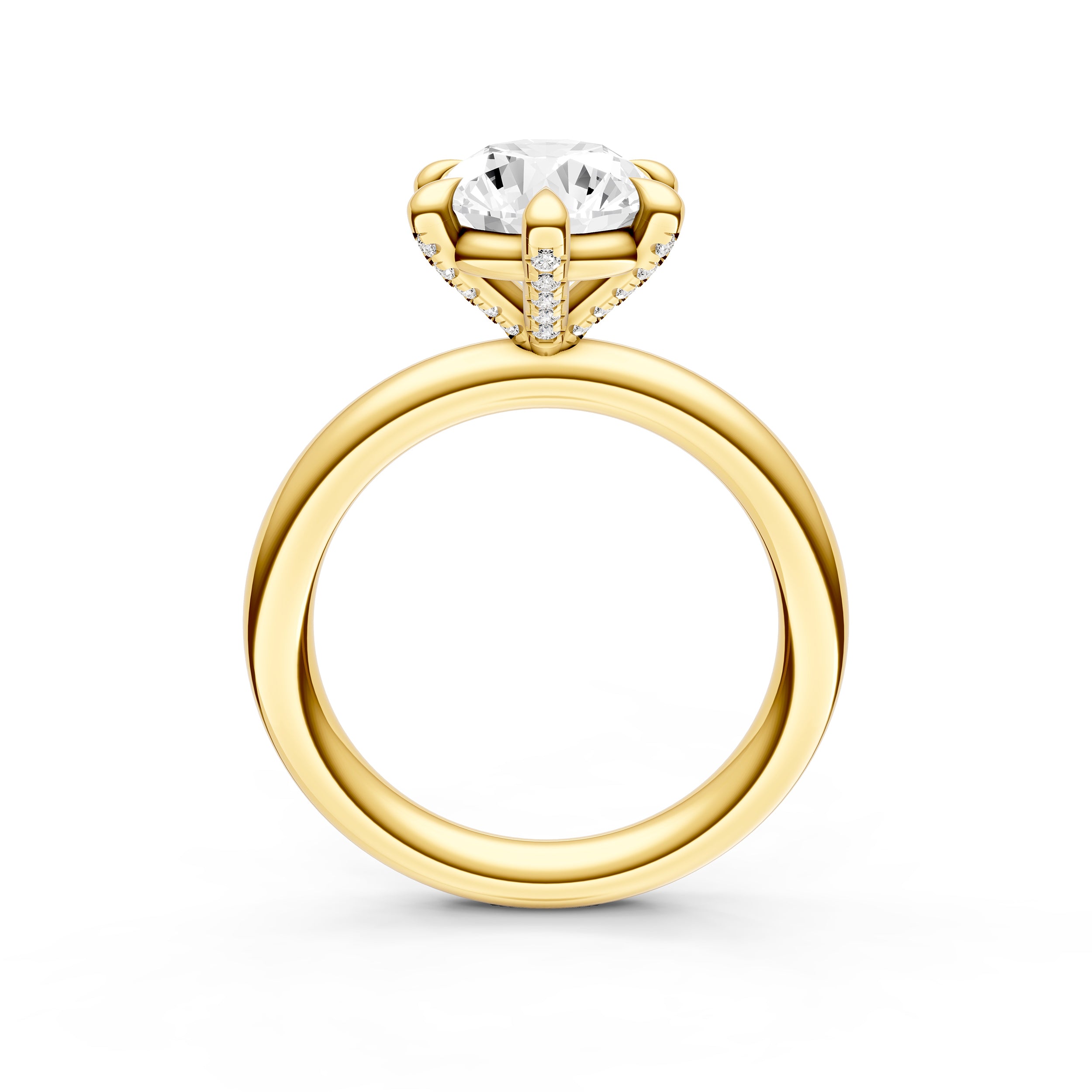 Classic Diamond Prong Basket Engagement Ring (Round) Birmingham Jewelry Engagement Ring Birmingham Jewelry 