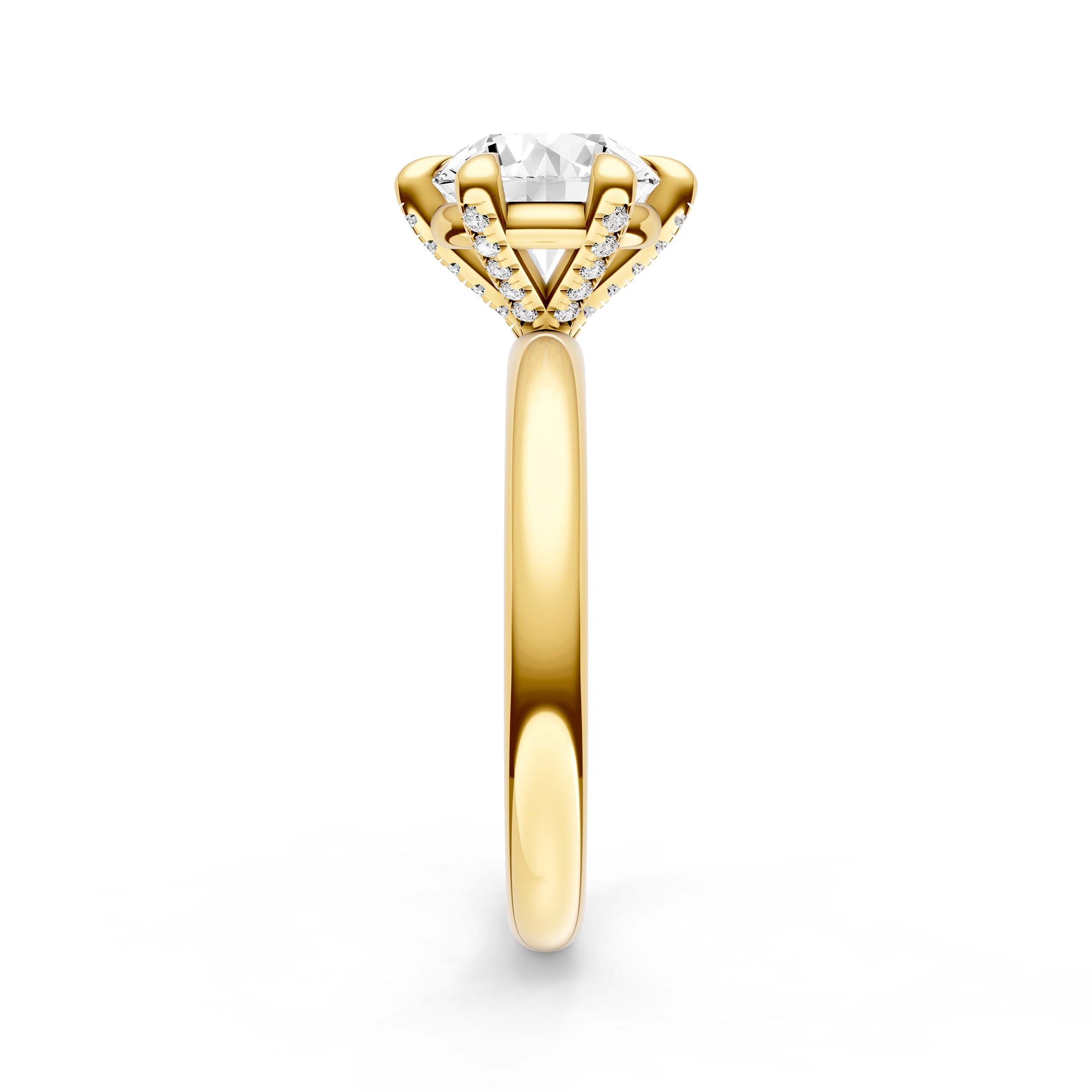 Classic Diamond Prong Basket Engagement Ring (Round) Birmingham Jewelry Engagement Ring Birmingham Jewelry 