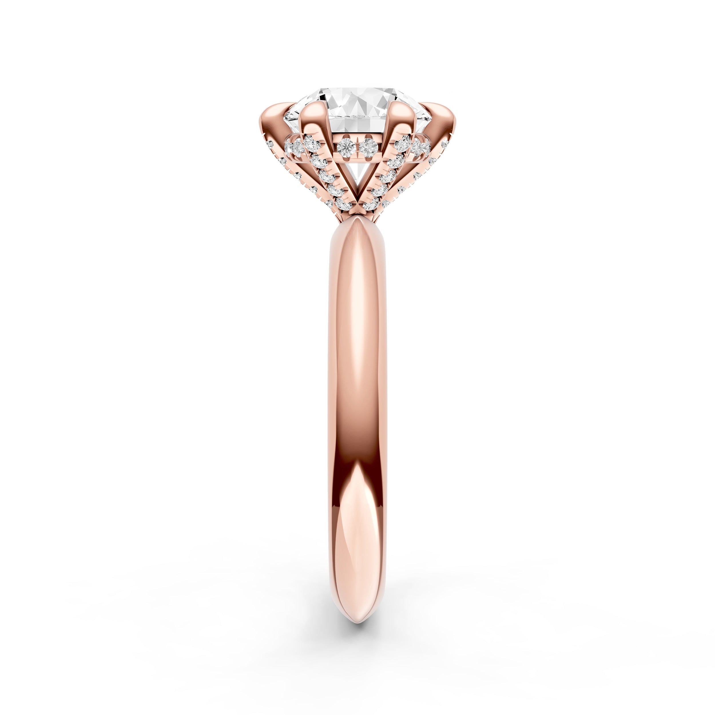 Knife Edge 6-Prong Diamond Crown Engagement Ring (Round) Birmingham Jewelry Engagement Ring Birmingham Jewelry 