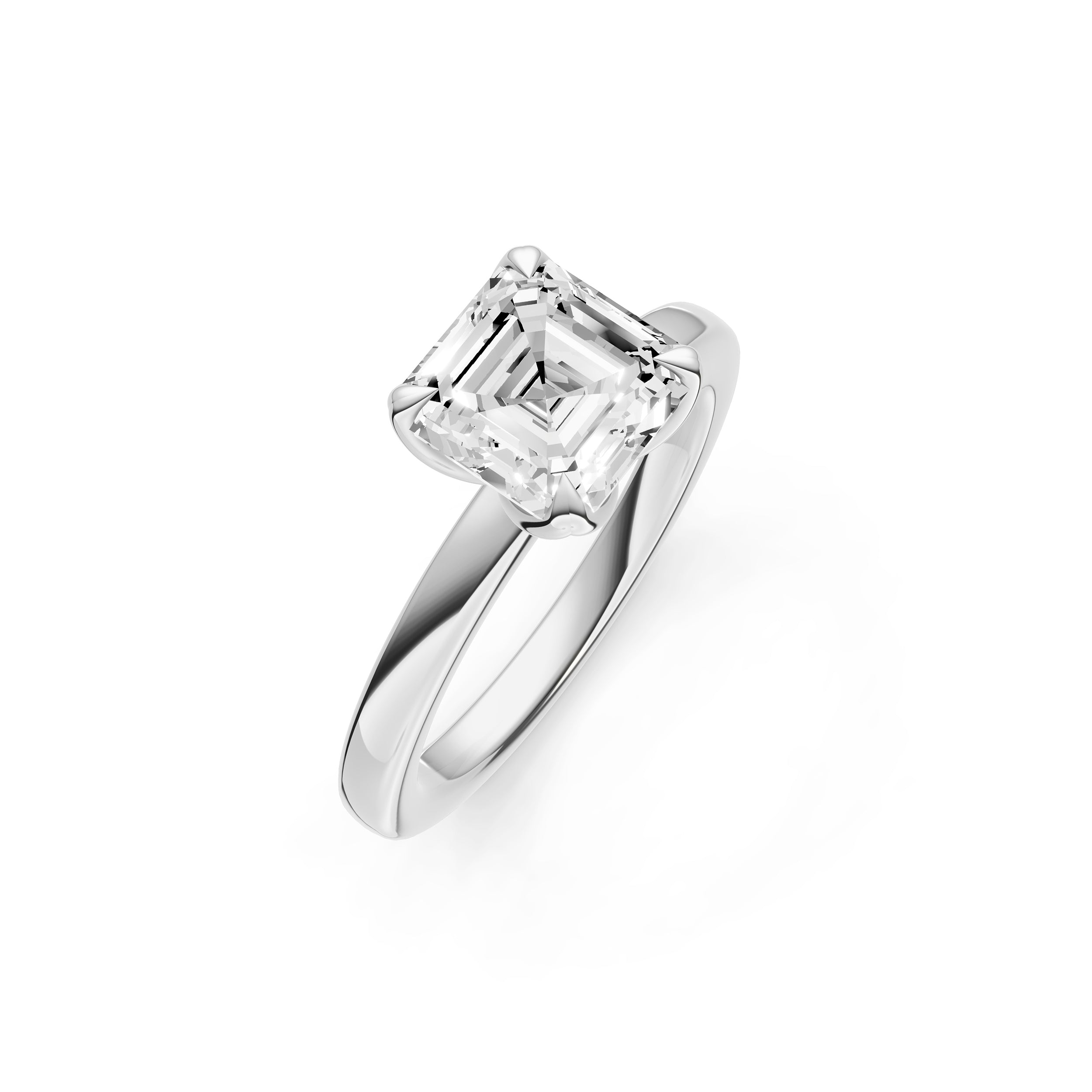 Petal Classic Engagement Ring (Asscher) Birmingham Jewelry Engagement Ring Birmingham Jewelry 