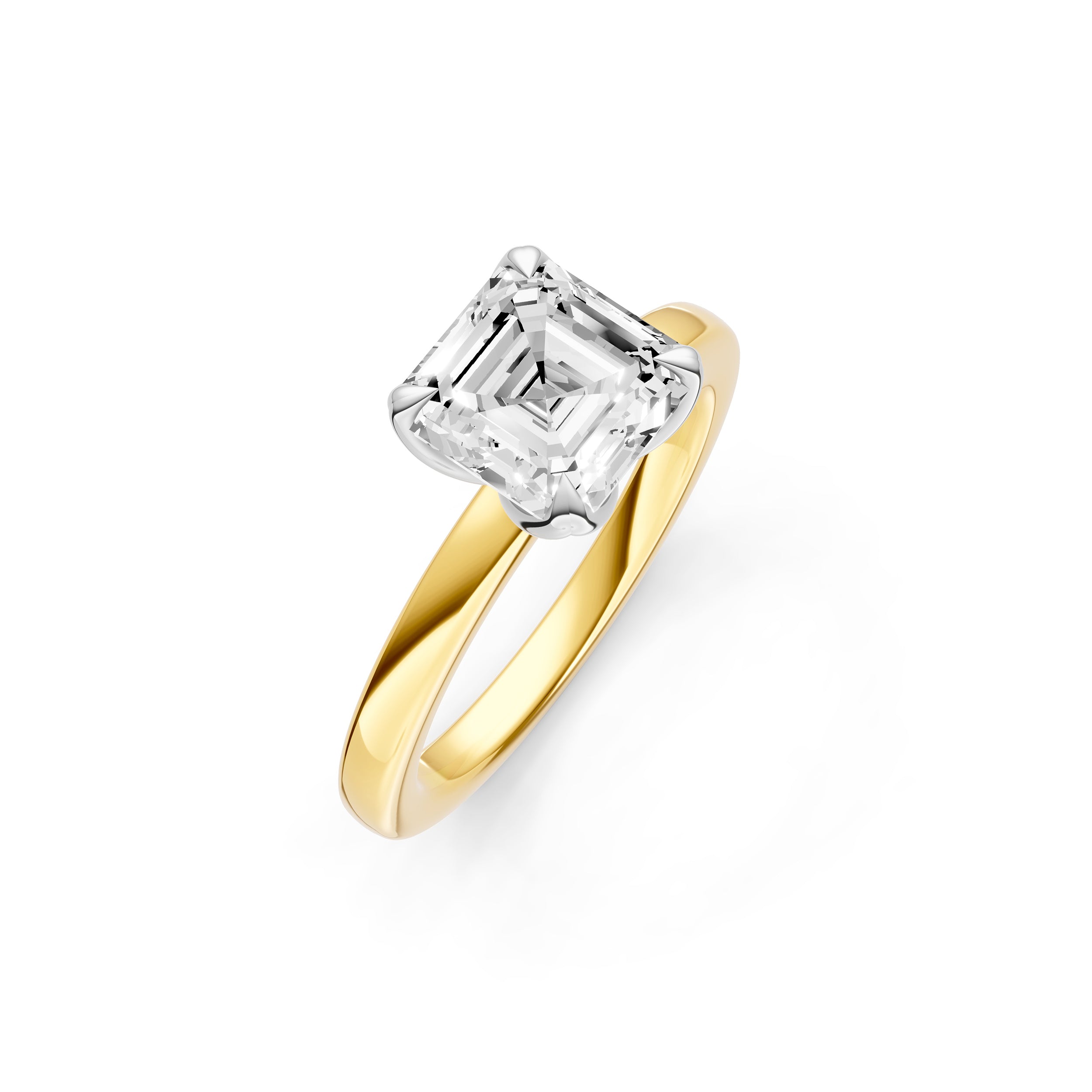 Petal Classic Engagement Ring (Asscher) Birmingham Jewelry Engagement Ring Birmingham Jewelry 