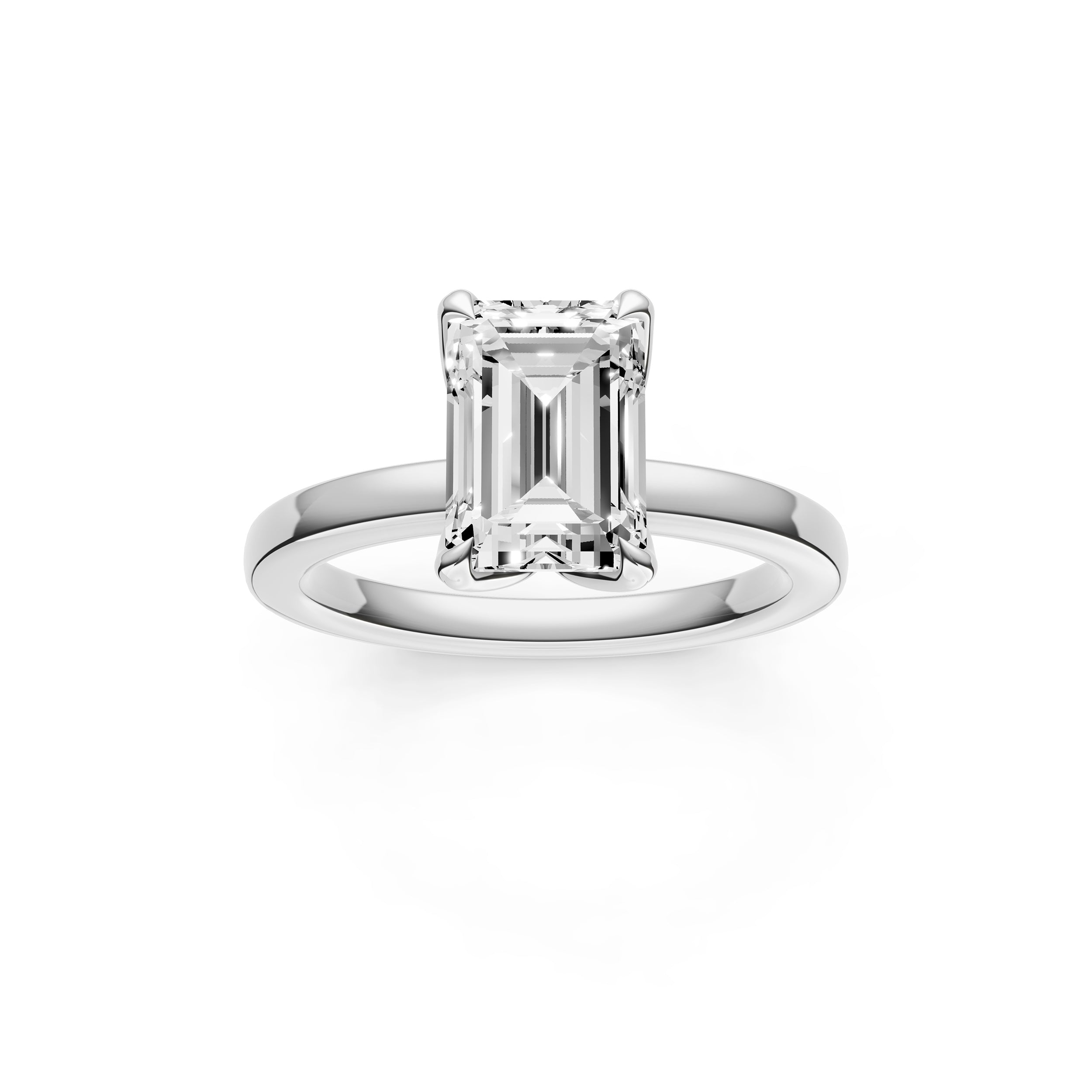 Petal Classic Engagement Ring (Emerald Cut) Birmingham Jewelry Engagement Ring Birmingham Jewelry 