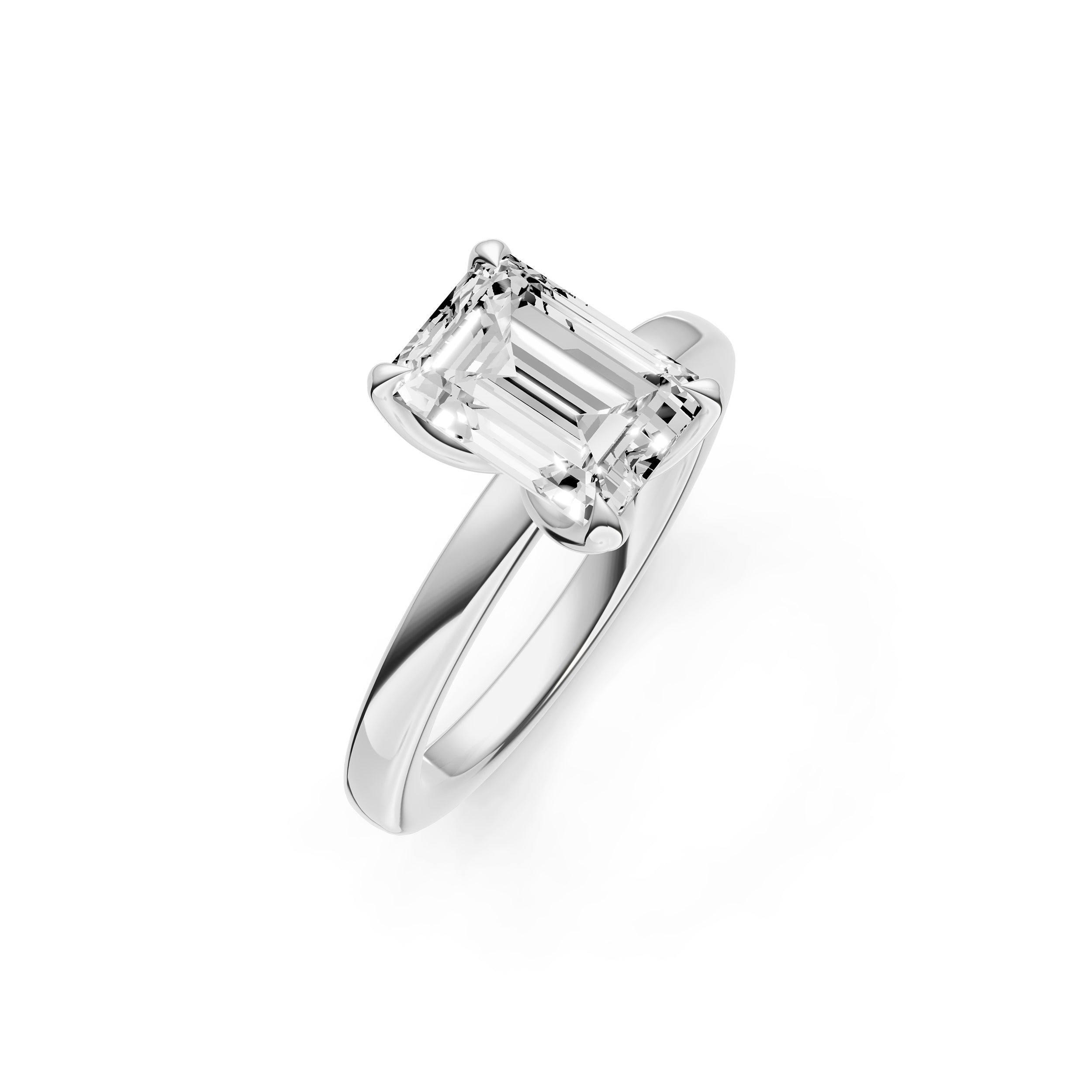 Petal Classic Engagement Ring (Emerald Cut) Birmingham Jewelry Engagement Ring Birmingham Jewelry 