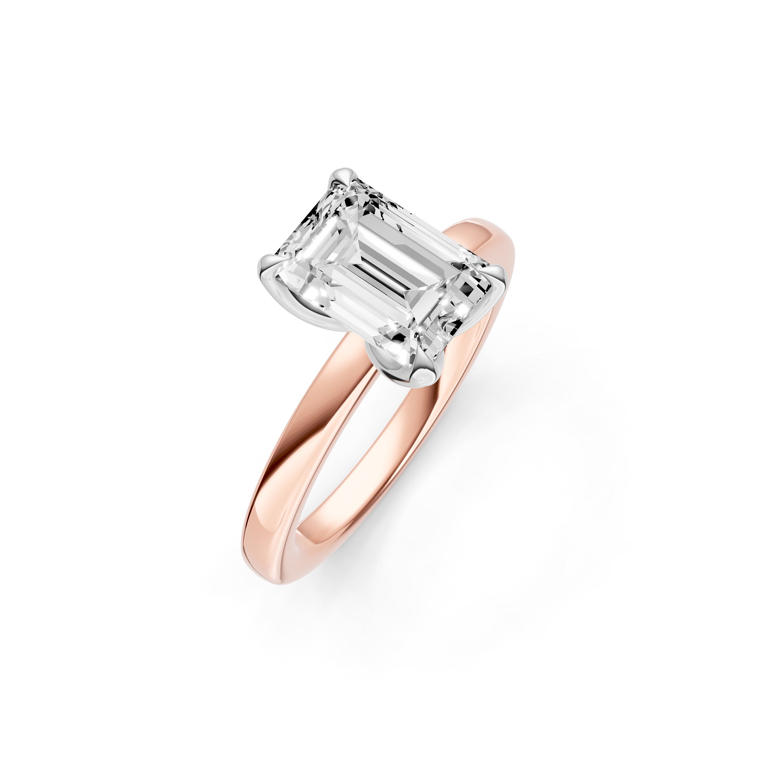 Petal Classic Engagement Ring (Emerald Cut) Birmingham Jewelry Engagement Ring Birmingham Jewelry 