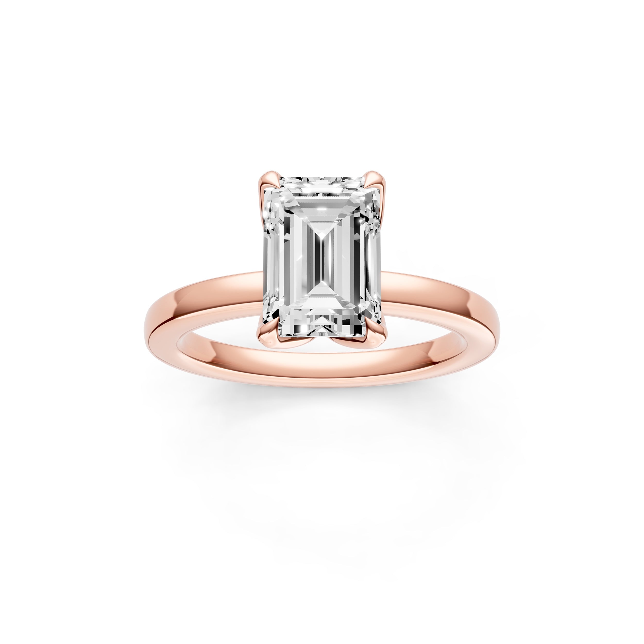 Petal Classic Engagement Ring (Emerald Cut) Birmingham Jewelry Engagement Ring Birmingham Jewelry 