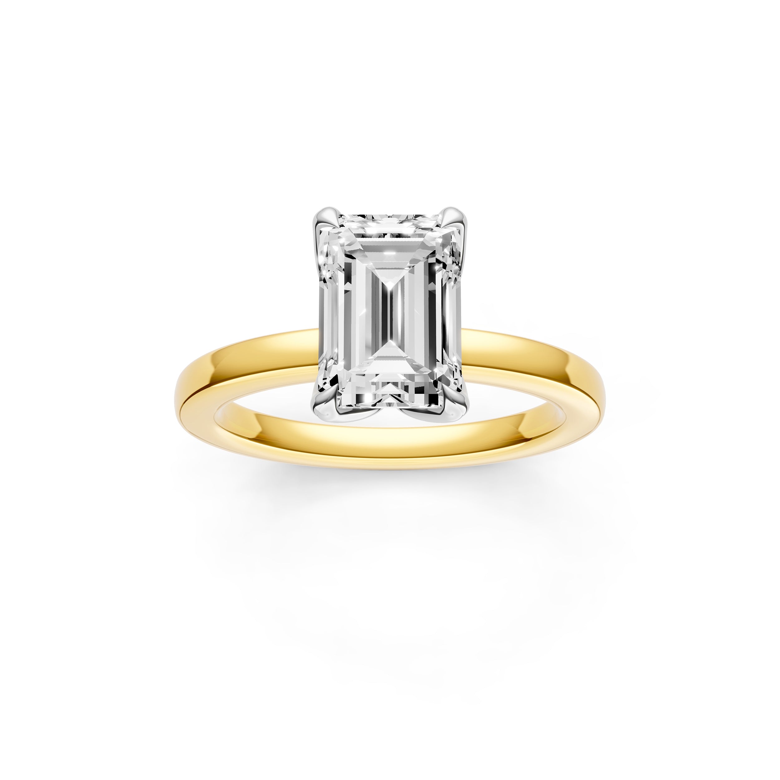 Petal Classic Engagement Ring (Emerald Cut) Birmingham Jewelry Engagement Ring Birmingham Jewelry 
