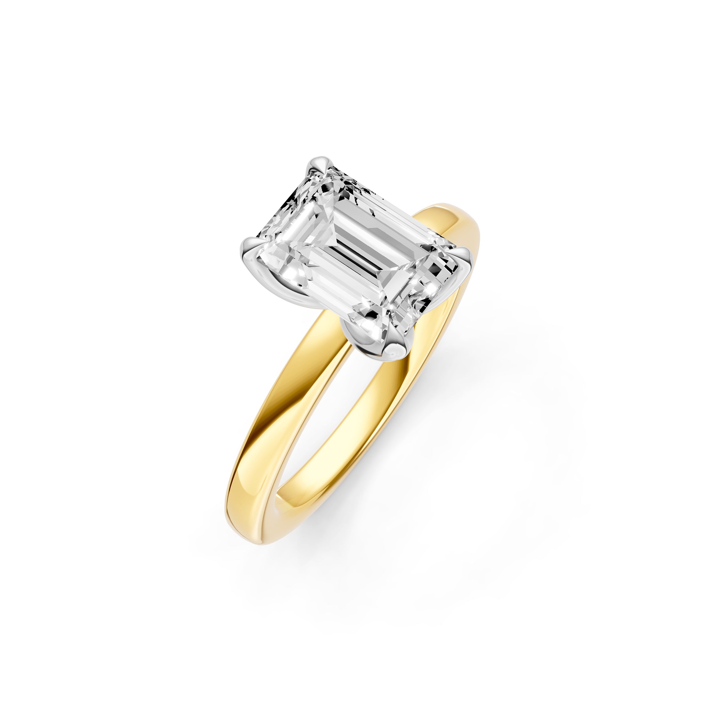 Petal Classic Engagement Ring (Emerald Cut) Birmingham Jewelry Engagement Ring Birmingham Jewelry 