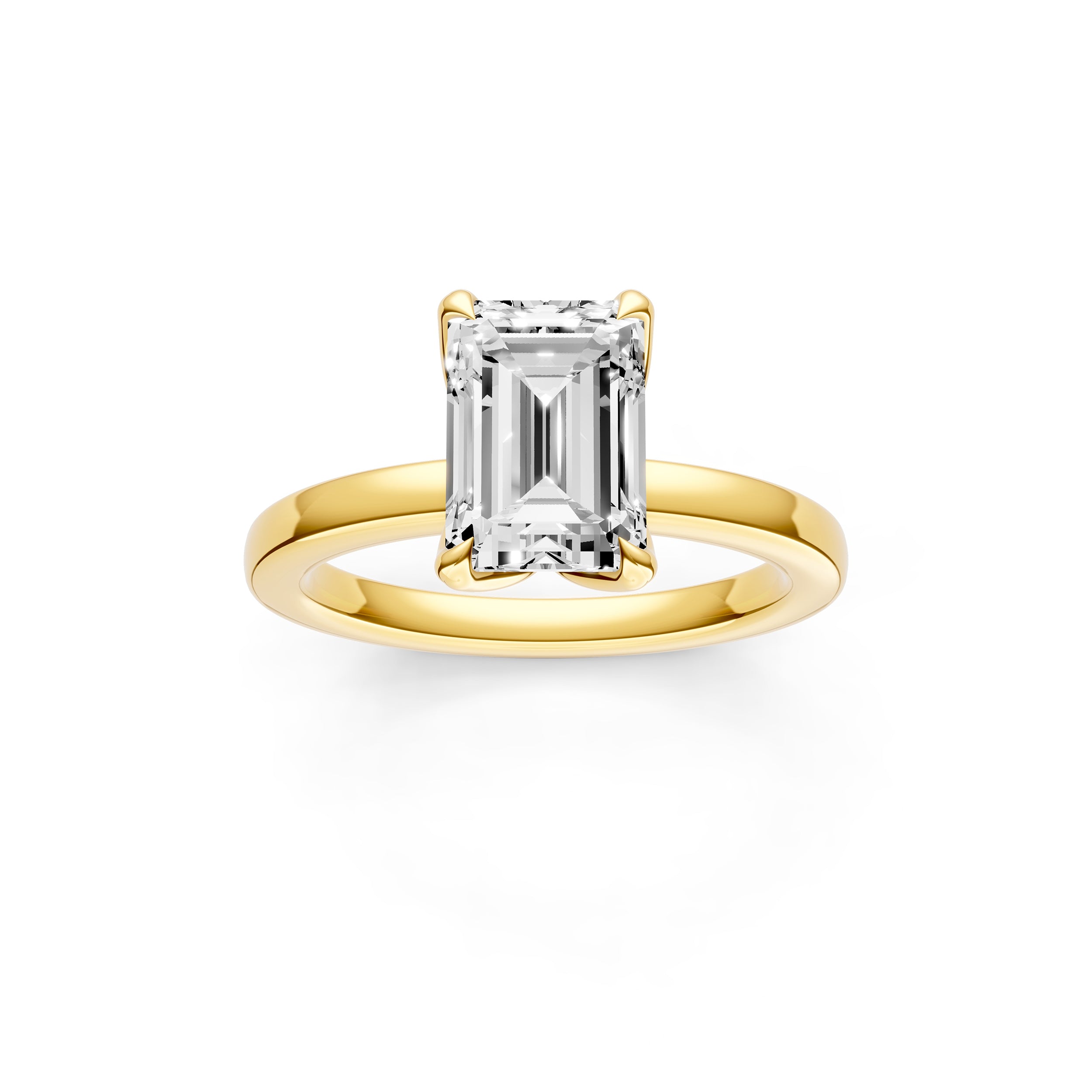 Petal Classic Engagement Ring (Emerald Cut) Birmingham Jewelry Engagement Ring Birmingham Jewelry 