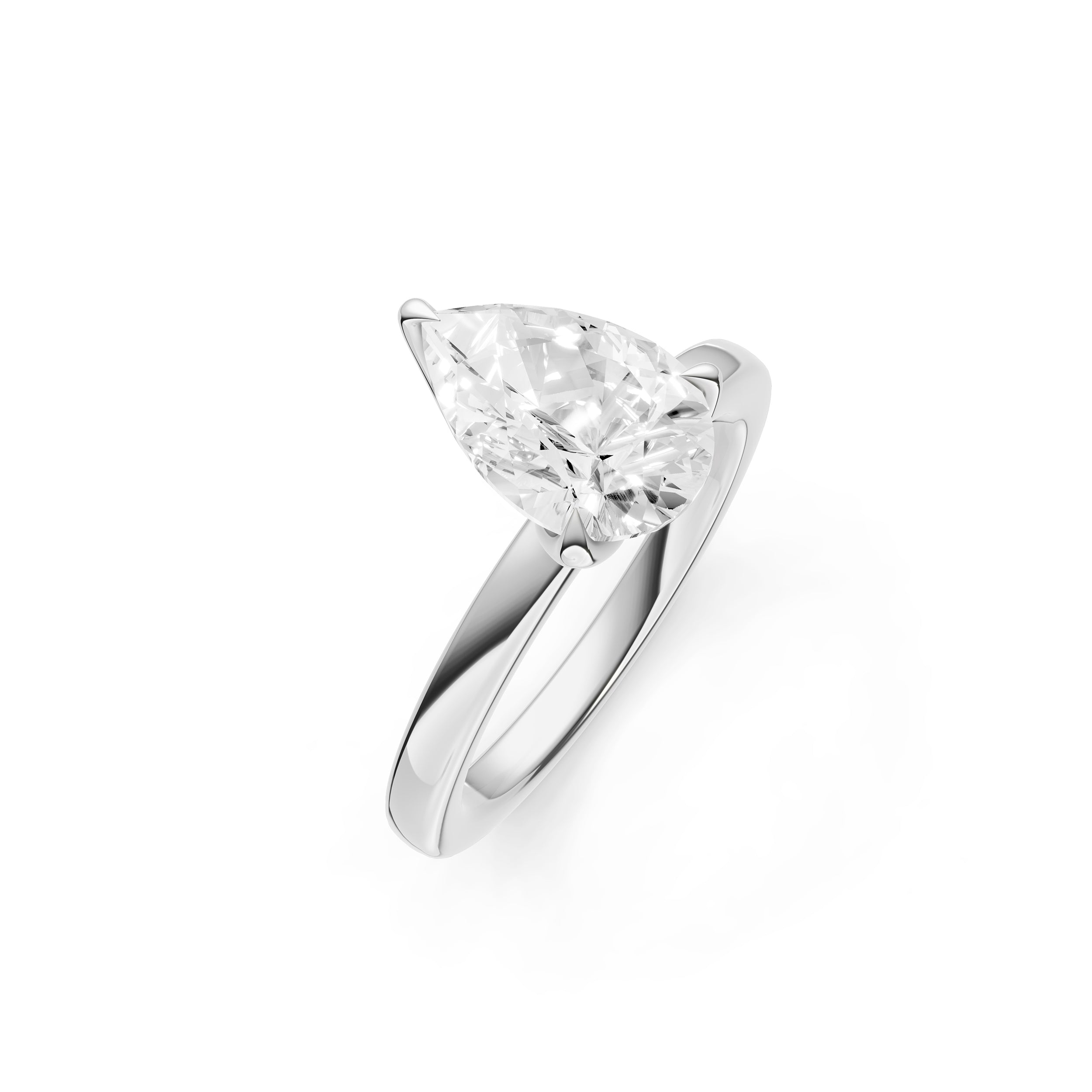 Petal Classic Engagement Ring (Pear Shape) Birmingham Jewelry Engagement Ring Birmingham Jewelry 