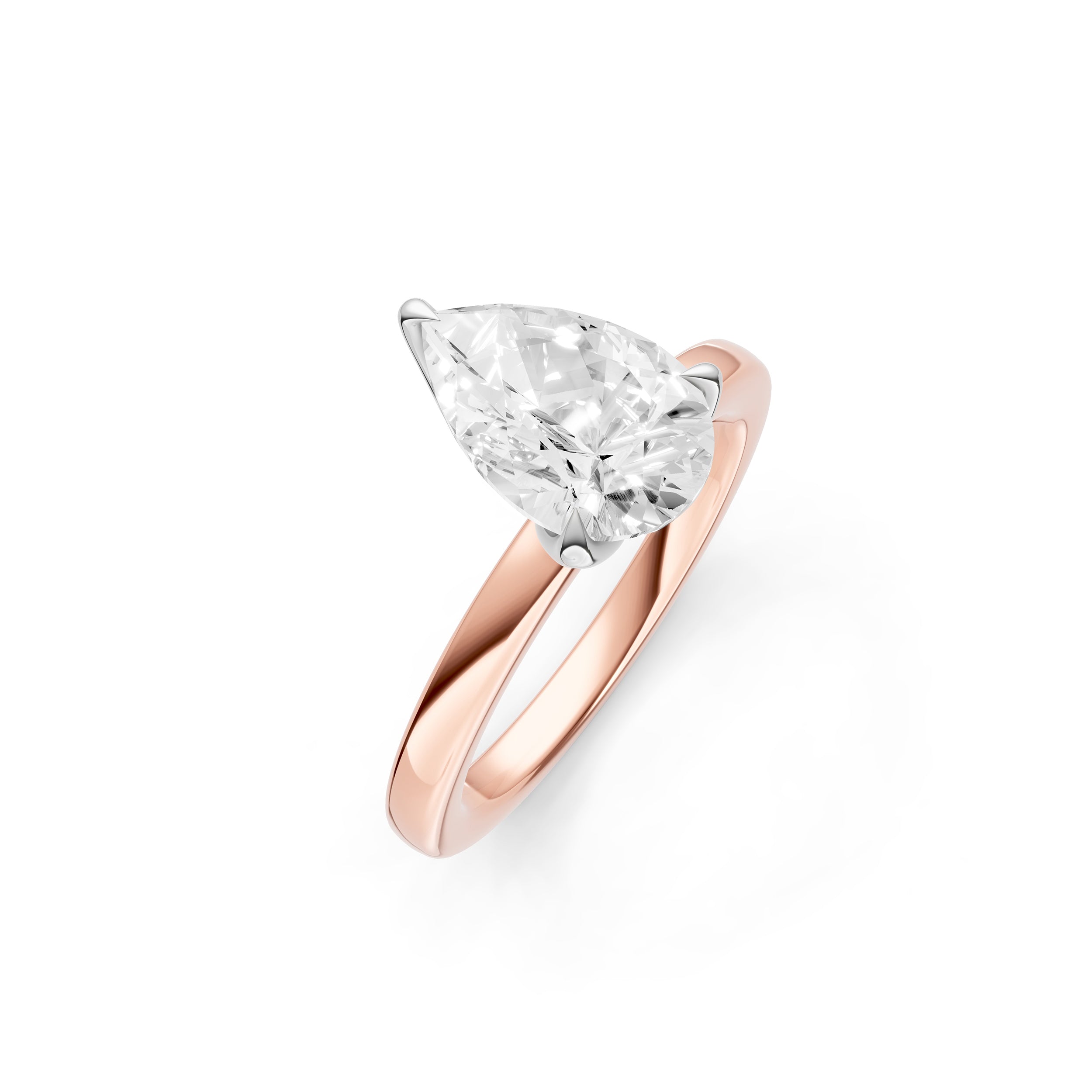 Petal Classic Engagement Ring (Pear Shape) Birmingham Jewelry Engagement Ring Birmingham Jewelry 