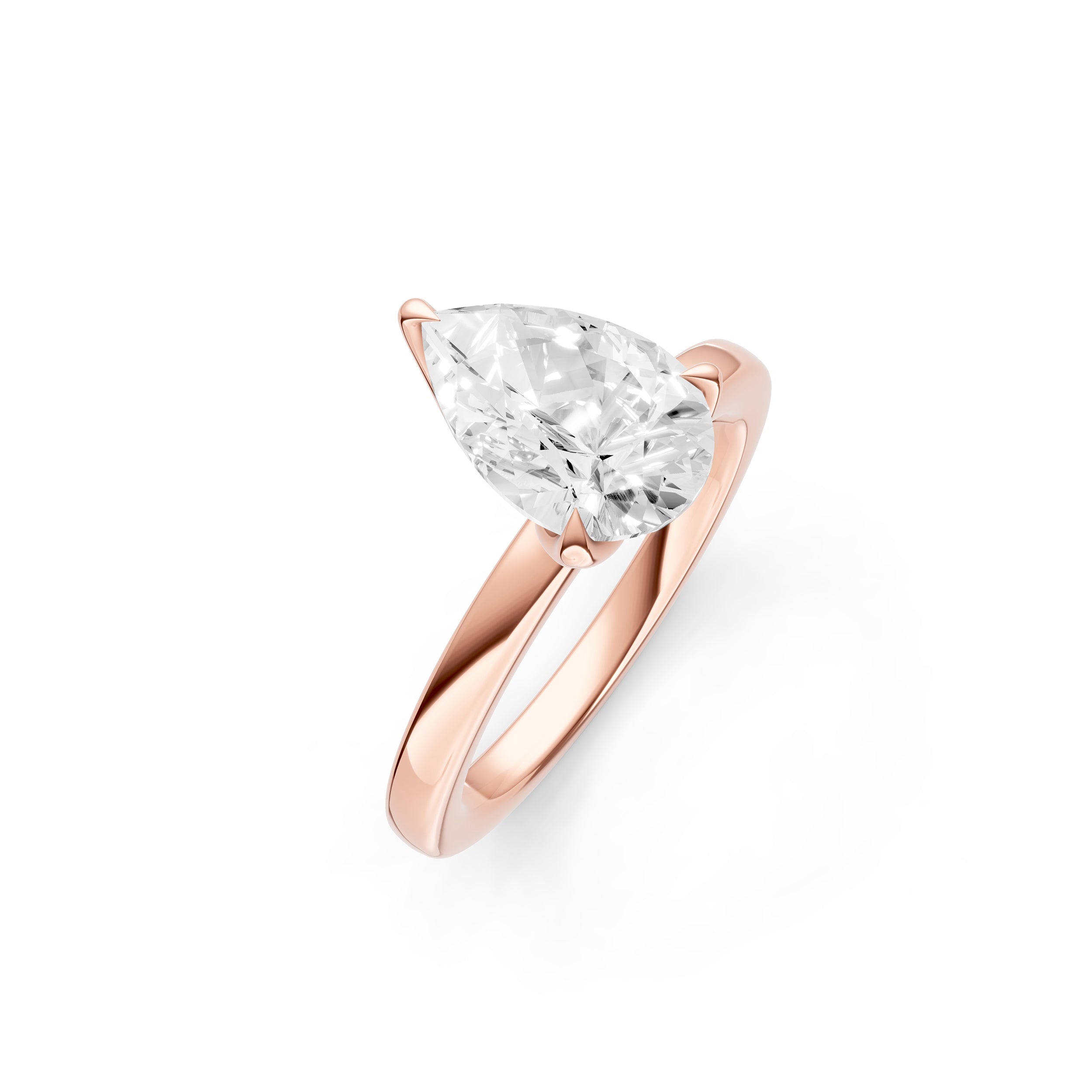 Petal Classic Engagement Ring (Pear Shape) Birmingham Jewelry Engagement Ring Birmingham Jewelry 