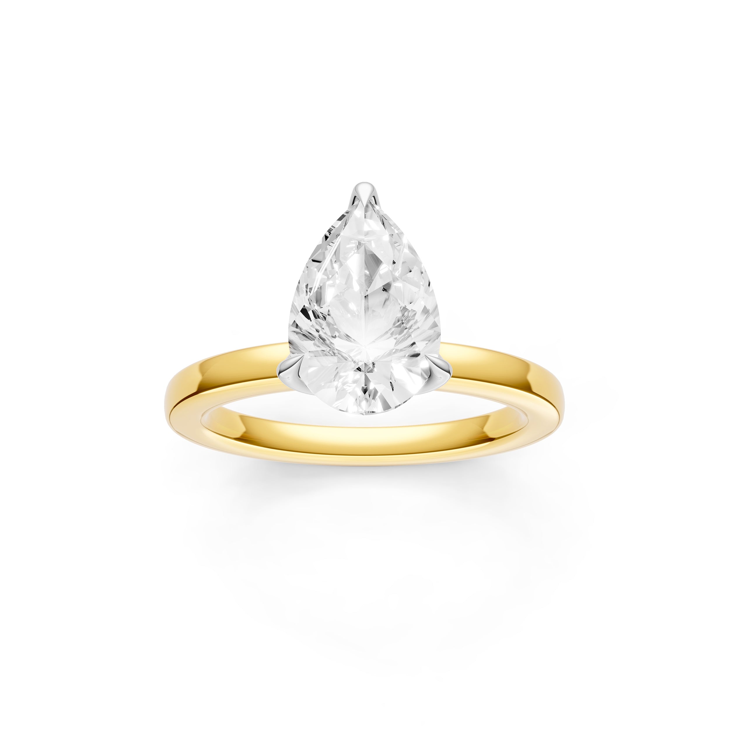 Petal Classic Engagement Ring (Pear Shape) Birmingham Jewelry Engagement Ring Birmingham Jewelry 