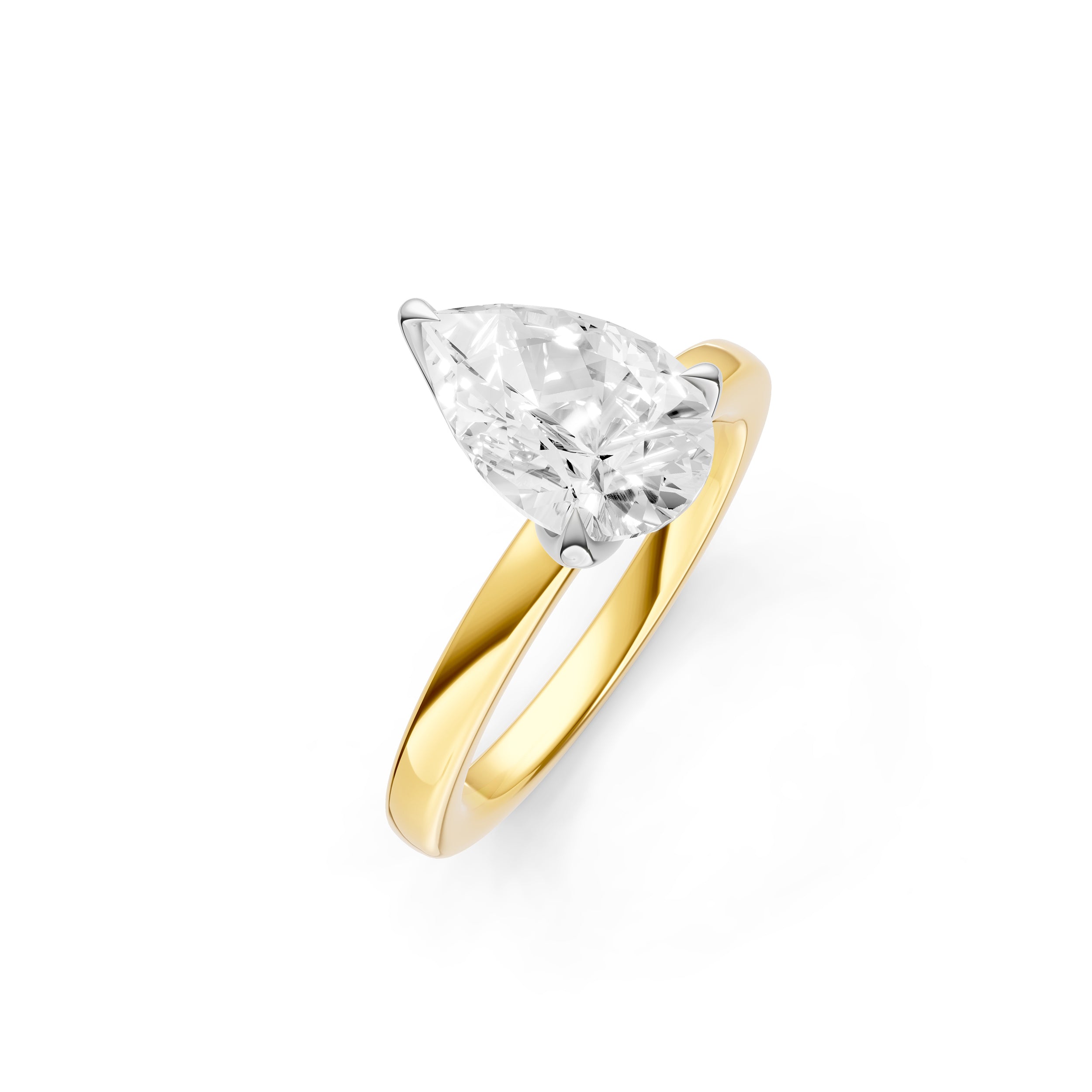 Petal Classic Engagement Ring (Pear Shape) Birmingham Jewelry Engagement Ring Birmingham Jewelry 