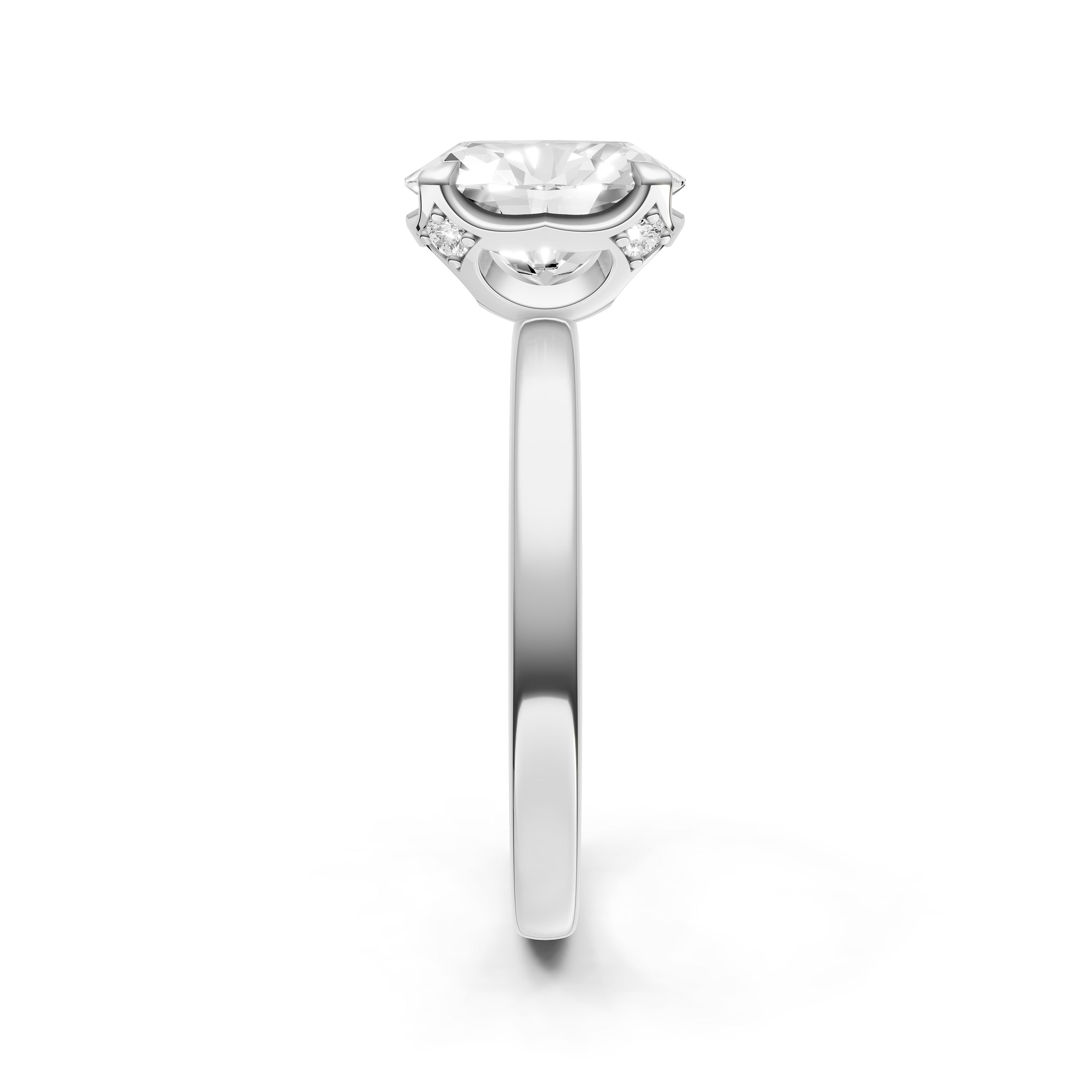 Crown Engagement Ring (Oval) Birmingham Jewelry Engagement Ring Birmingham Jewelry 
